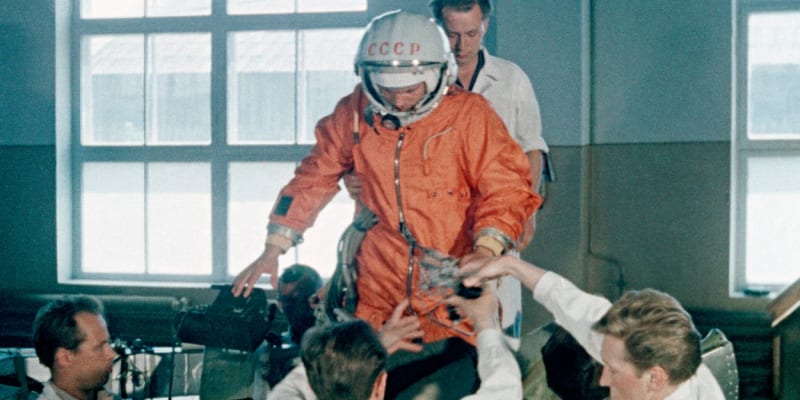 Příprava k prvnímu letu člověka do vesmíru 12. dubna 1961