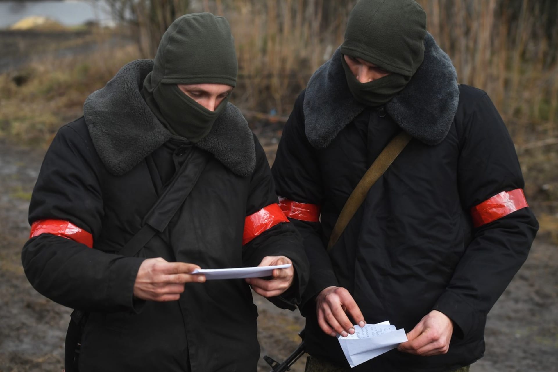 Ruští vojáci v oblasti Melitopolu, kde mají působit i agenti FSB (21. 2. 2023).