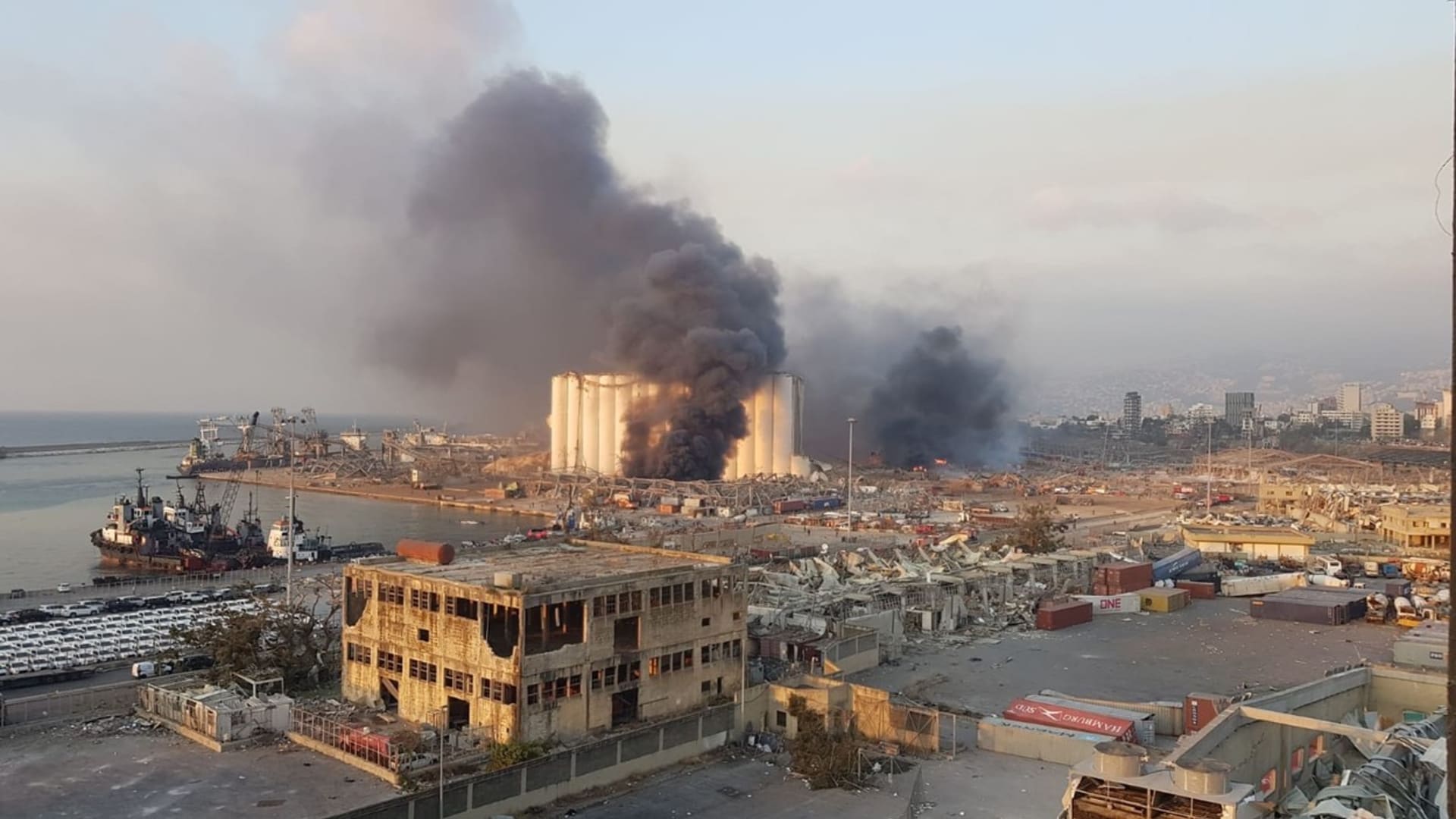 Město bylo zničeno v okruhu 1,5 km od epicentra výbuchu