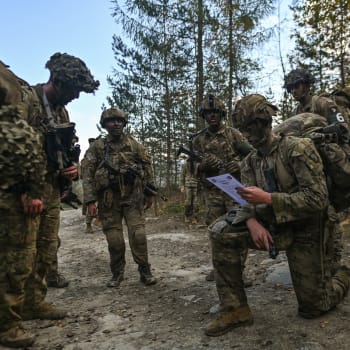 Vojáci NATO na cvičení v Polsku, říjen 2022