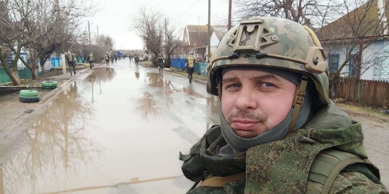 Vlivný ruský válečný bloger Maxim Fomin známý také pod jménem Vladlen Tatarskij