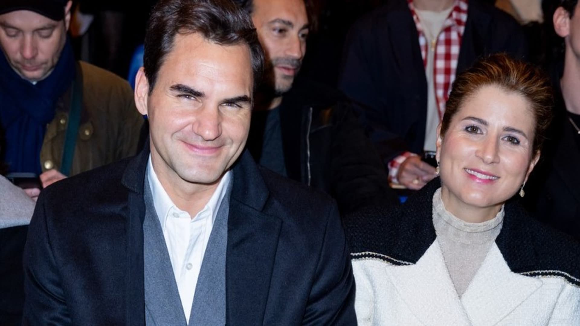 Tenista Roger Federer a jeho manželka Mirka Federer.