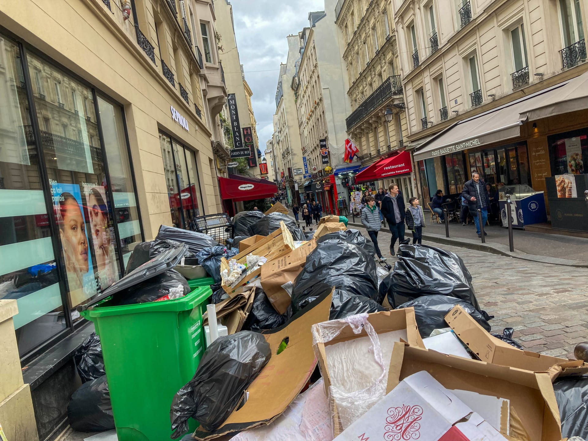 Paříž se během demonstrací proměnila v město plné odpadků či krys. 