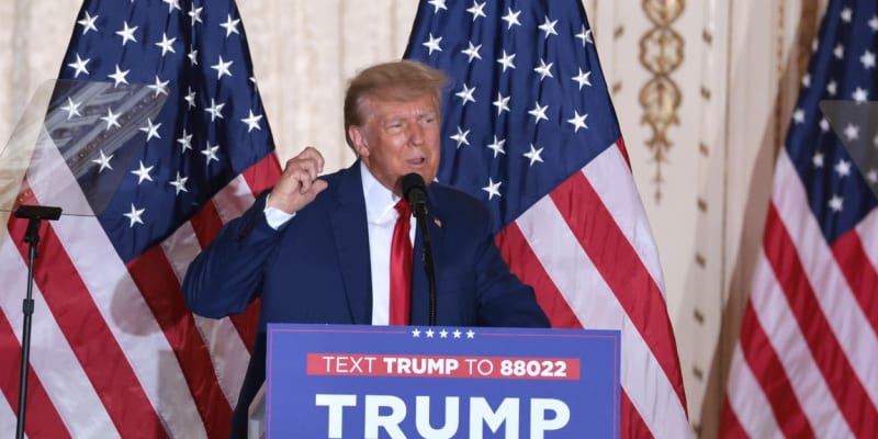 Bývalý prezident USA Donald Trump pronesl projev po obžalobě