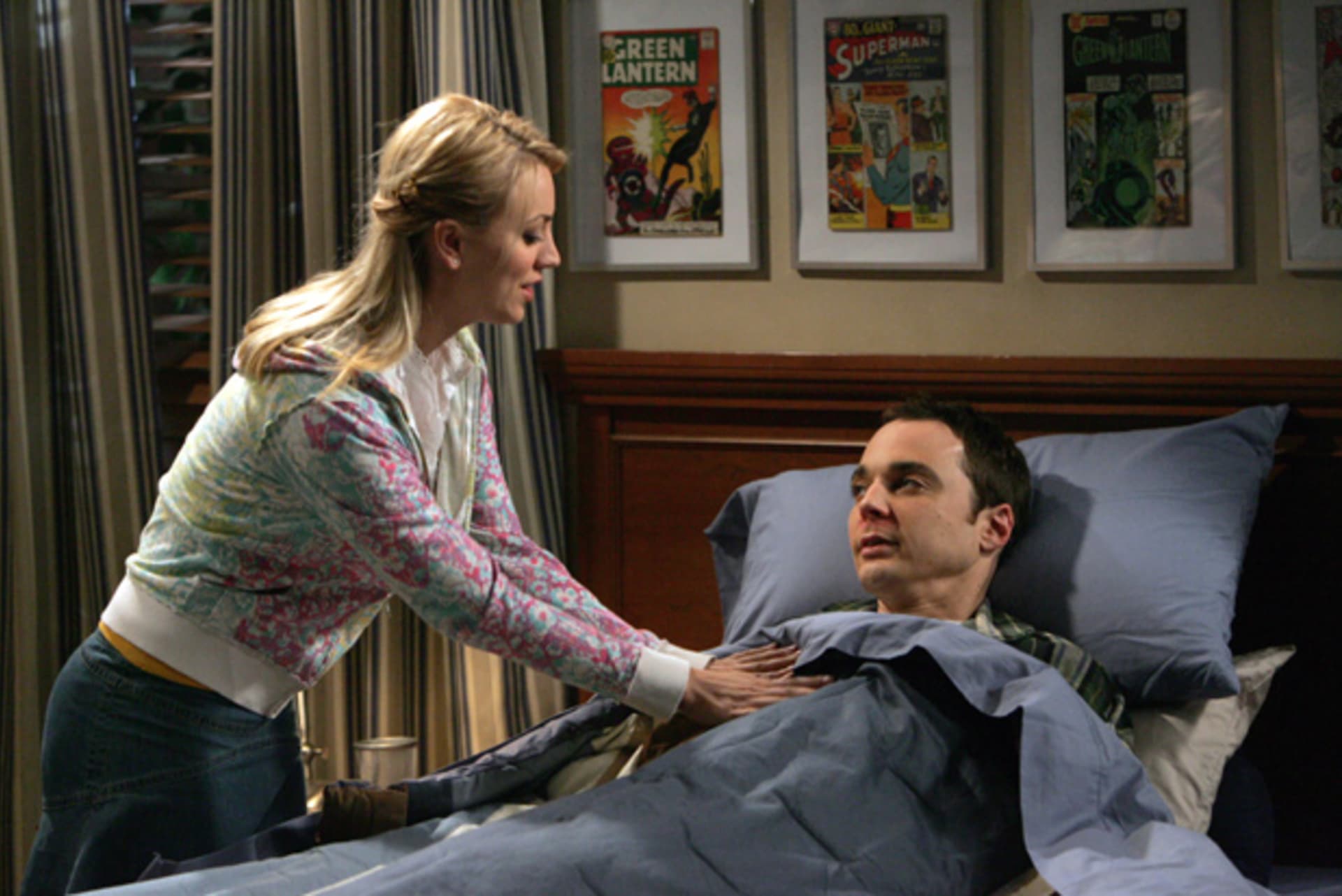 Teorie velkého třesku - Sheldon má rýmičku