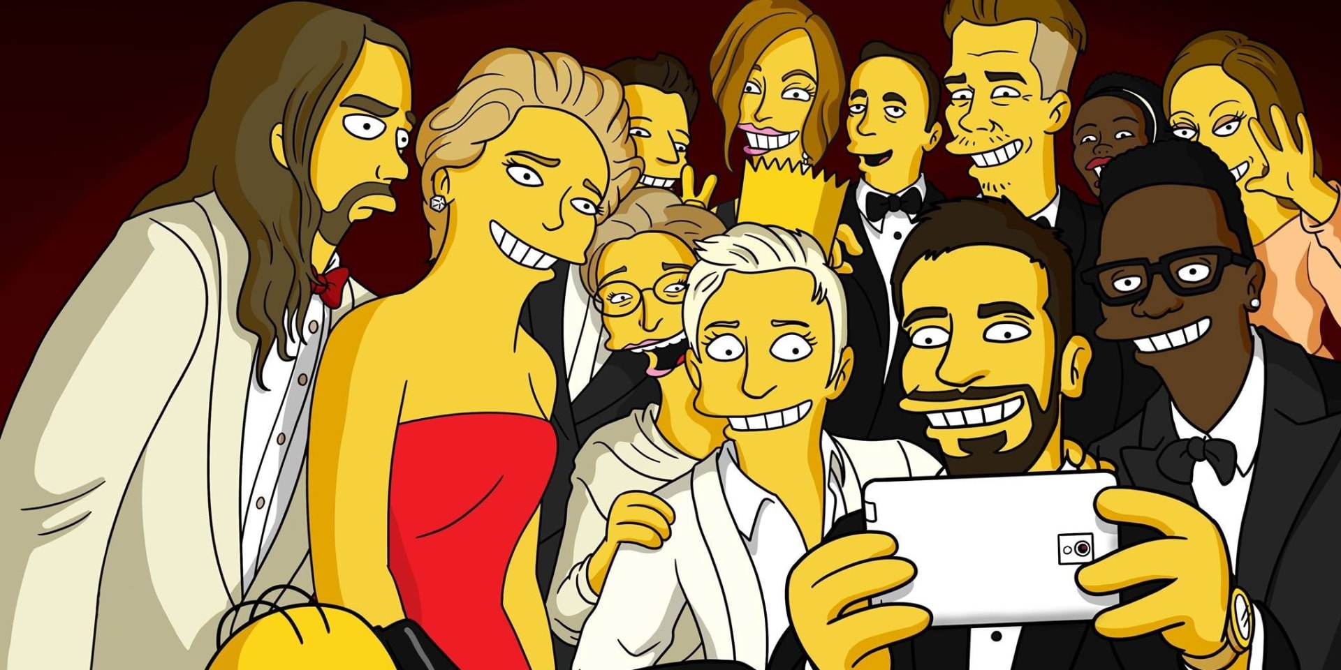 Simpsons selfie