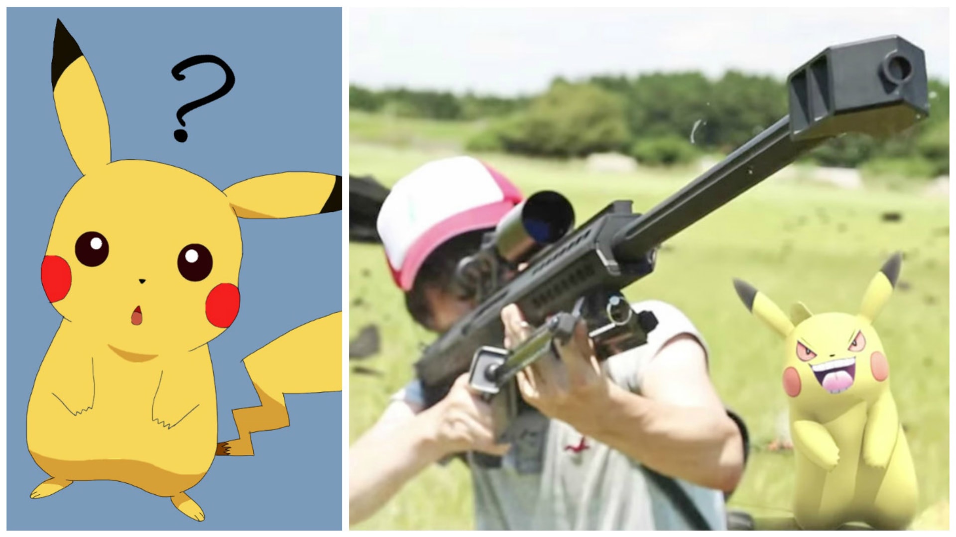 Akční parodie na Pokémon Go