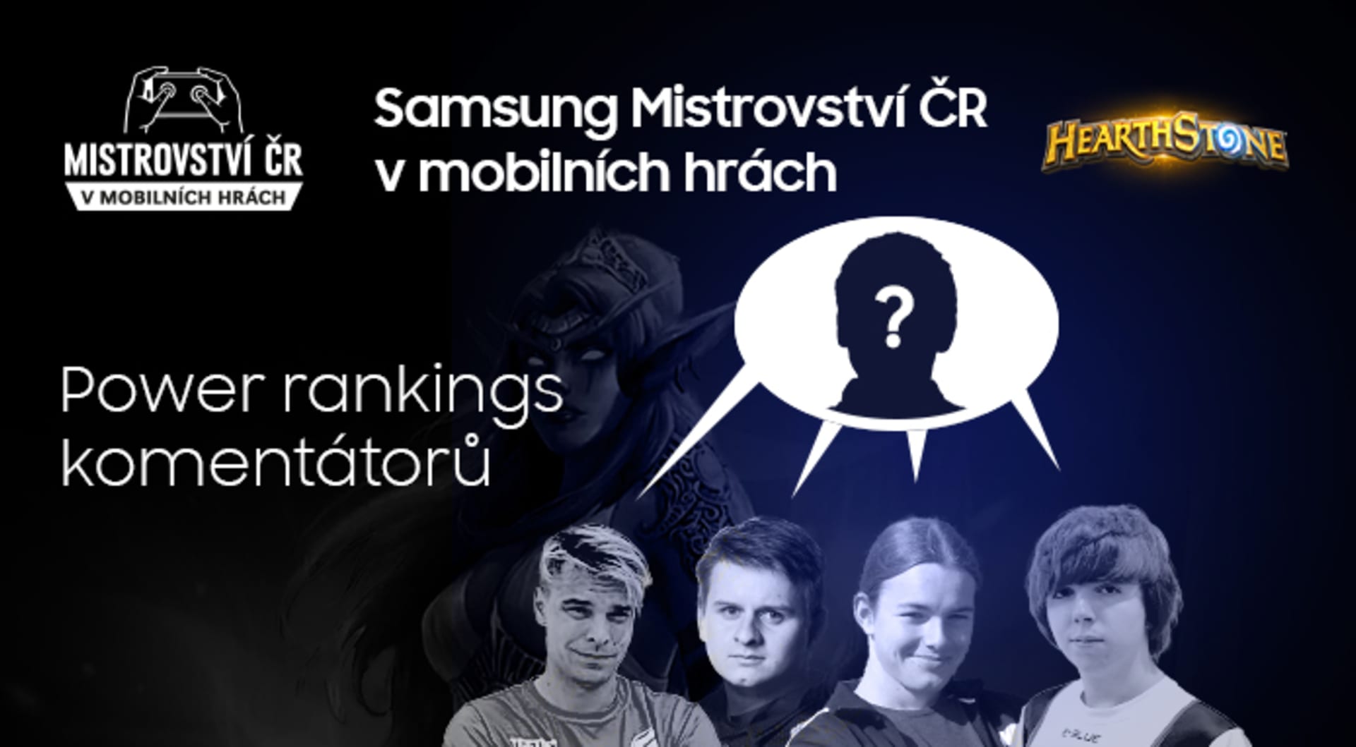 Samsung MČR v mobilních hrách 2020 (Hearthstone), power rankings komentátorů