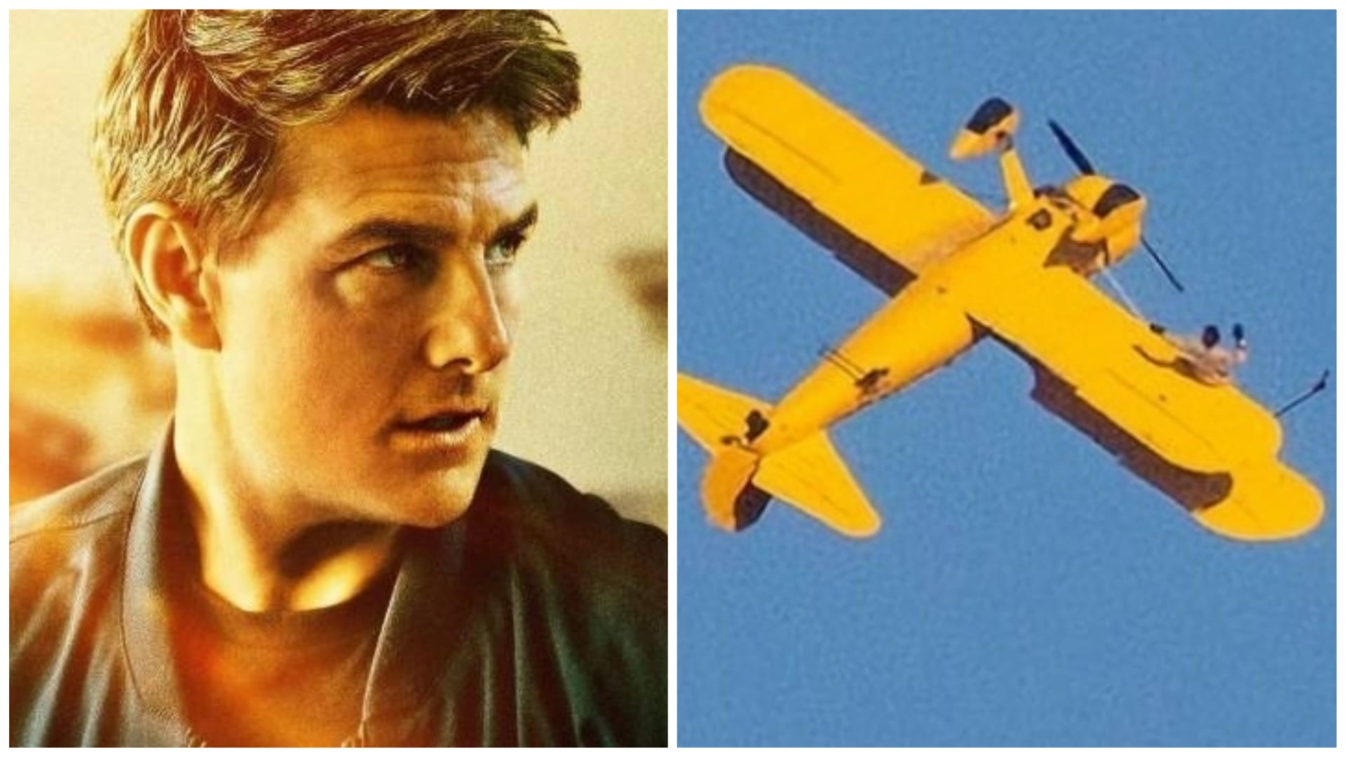 Tom Cruise v přípravě na nový film vlál na křídle akrobatického letadla