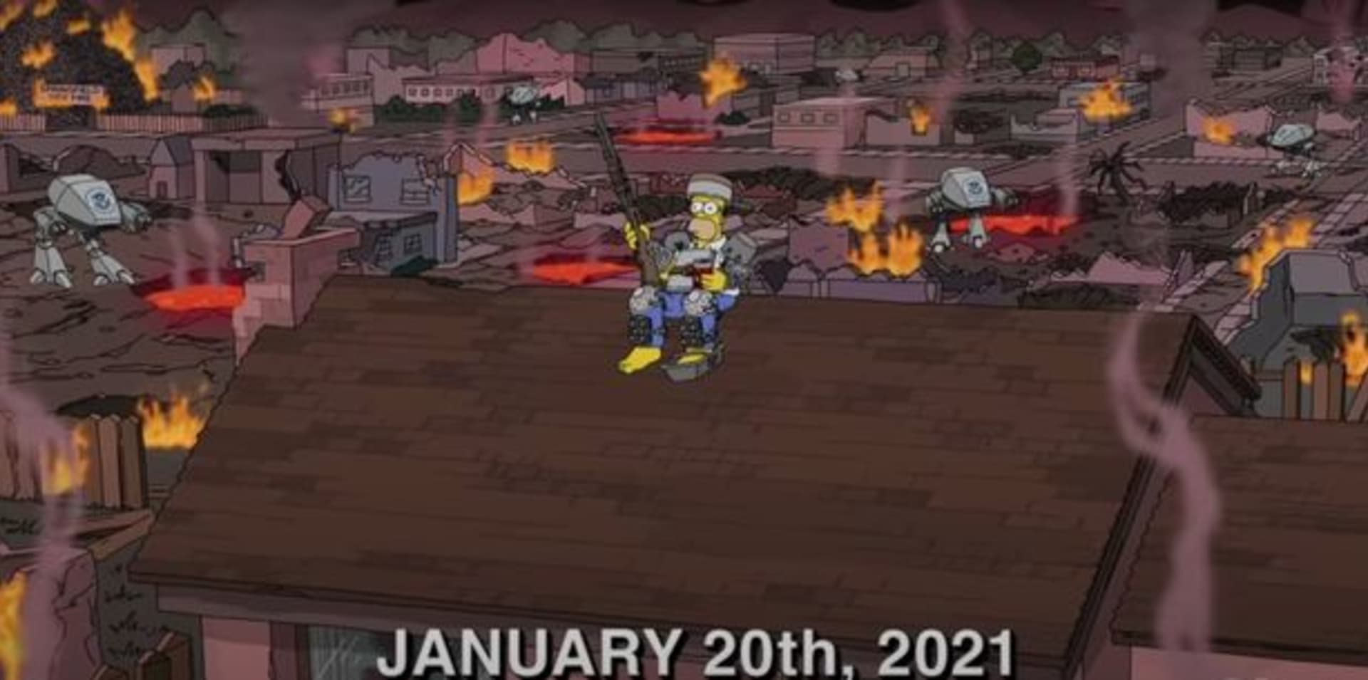 Takto Simpsonovi předpověděli den inaugurace příštího amerického prezidenta