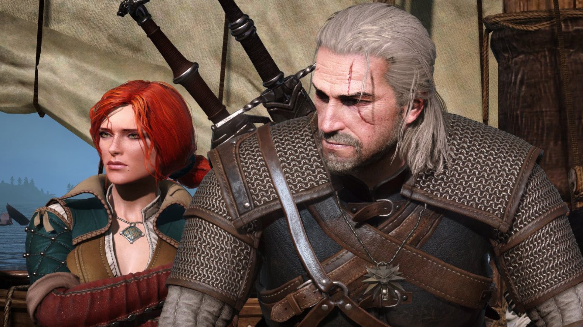 Triss a Geralt v Zaklínači