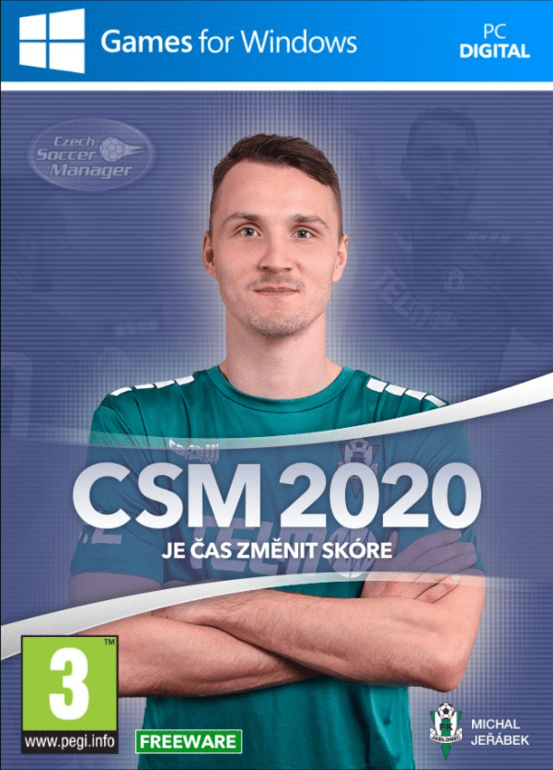 Michal Jeřábek na coveru nové Czech Soccer Manageru 2020