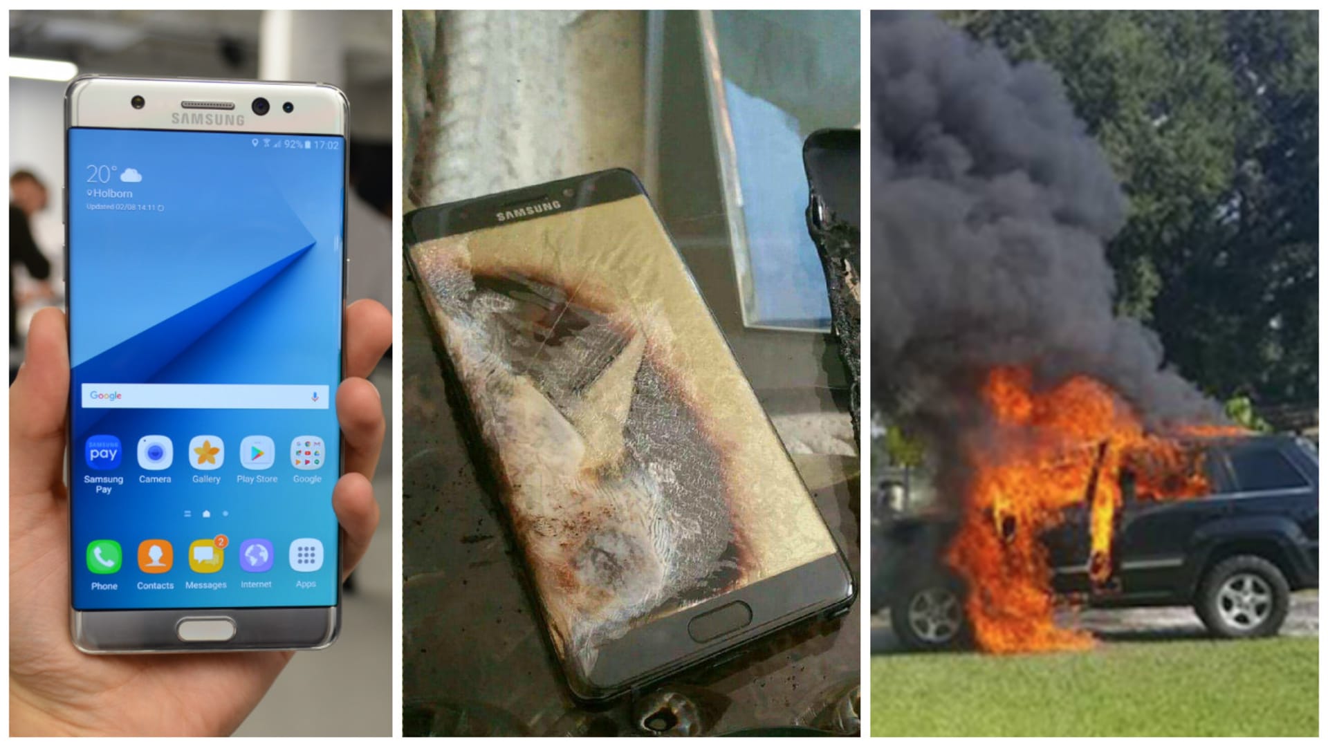 Samsung musí kvůli výbuchům baterií odvolat veškeré telefony Galaxy Note 7 z oběhu.