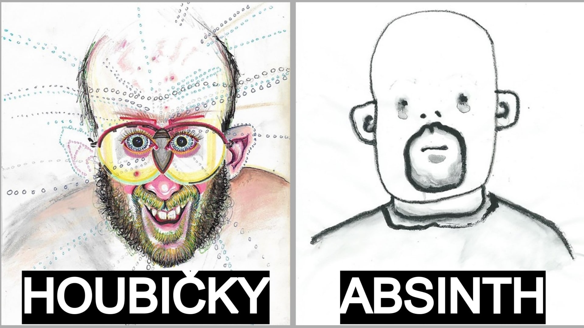 Autoportréty namalované při různých způsobech změněného vnímání