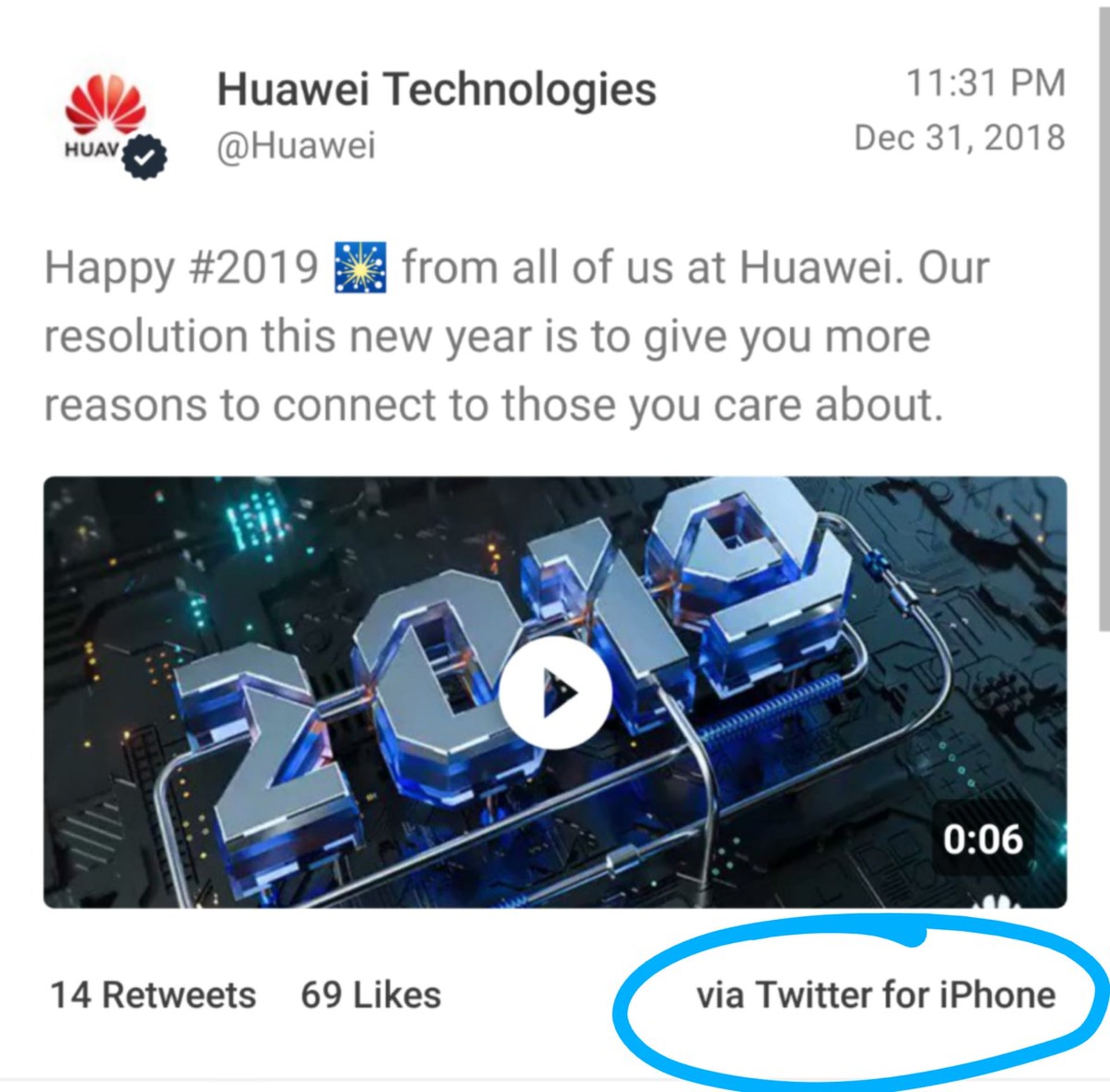 Nepovedené přání Huawei poslané z iPhonu