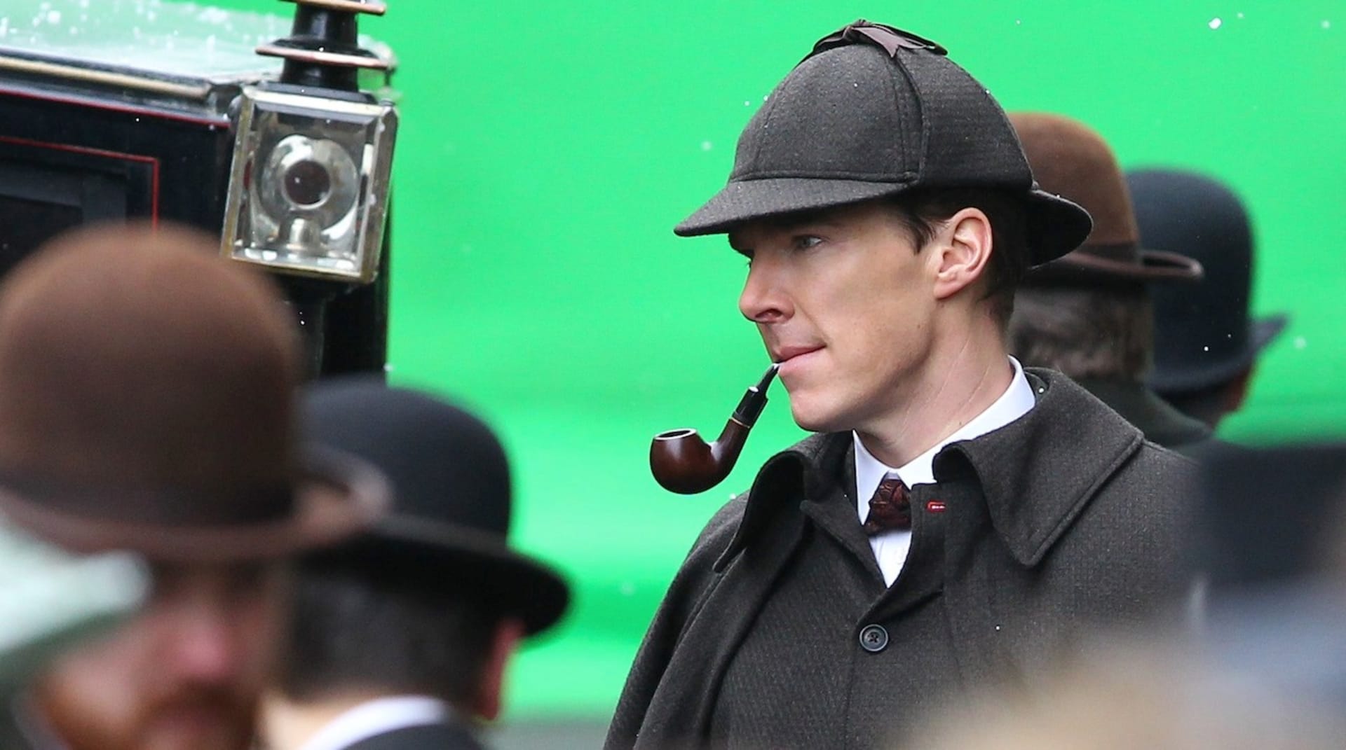 Benedict Cumberbatch točí speciální díl Sherlocka.