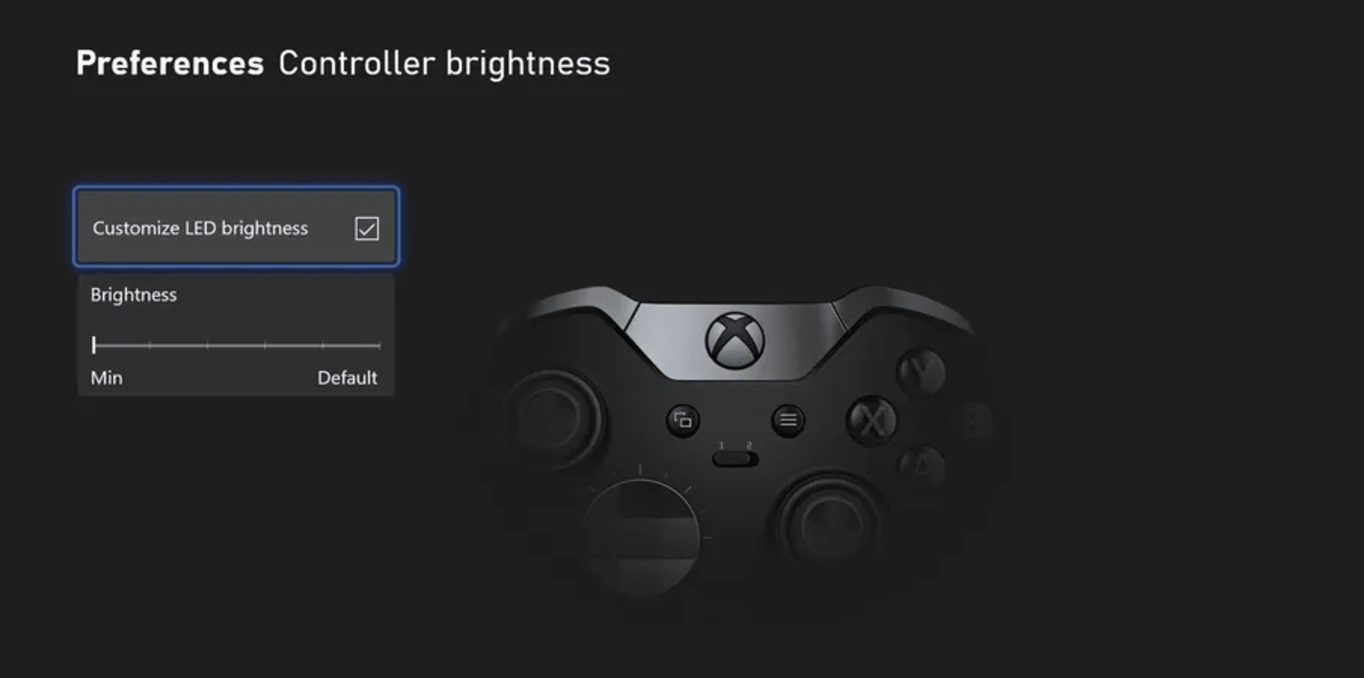 Jedno z nastavení nočního režimu na Xboxu Series X/S