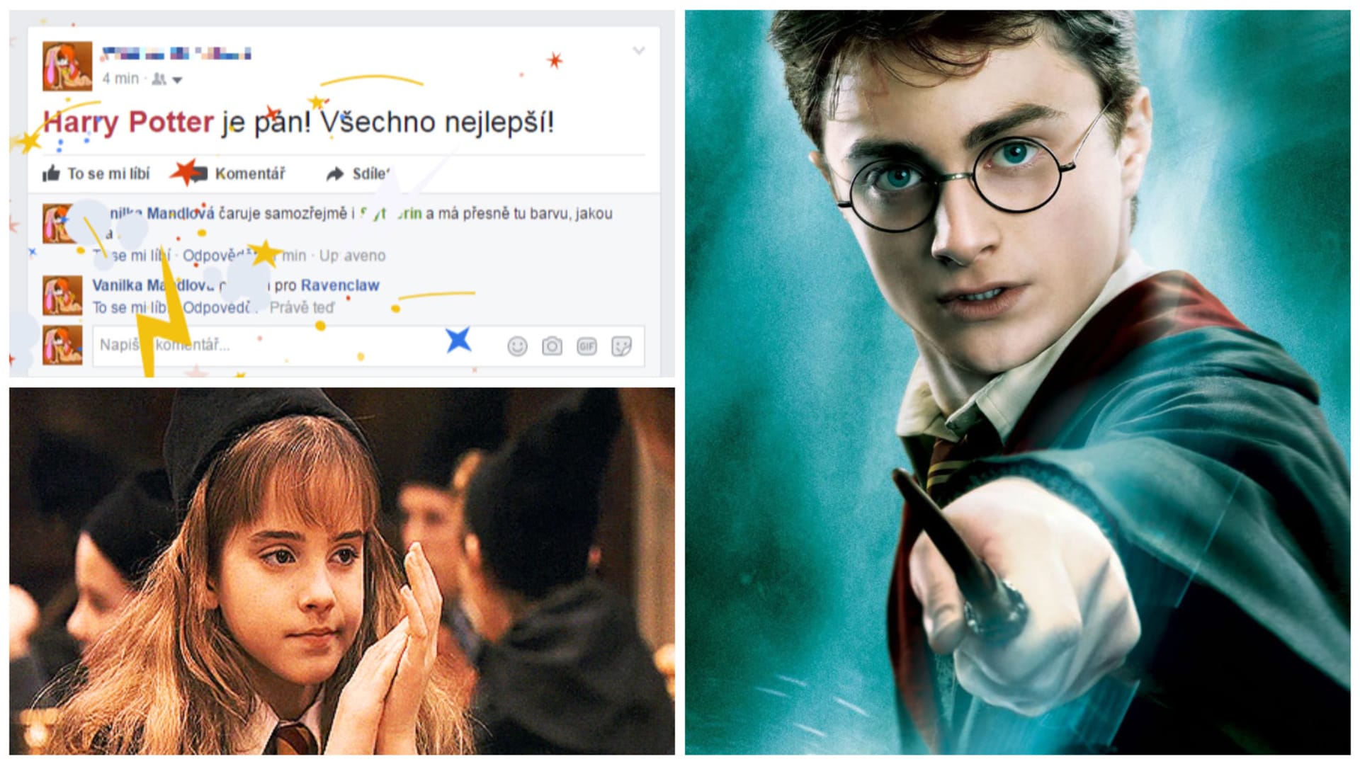 Facebook si připravil easter egg na výročí Harryho Pottera
