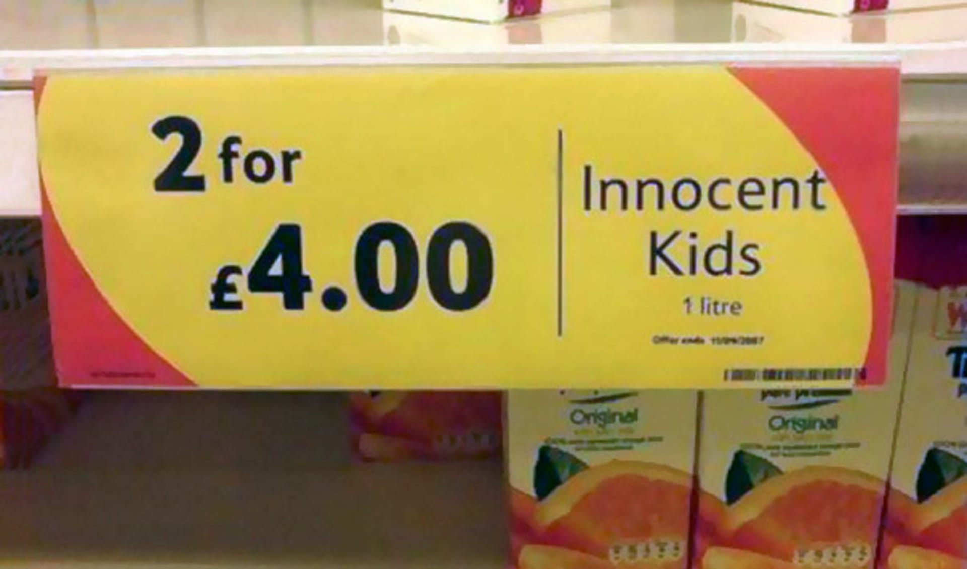 "Nevinné děti. 2 za 4 libry!"