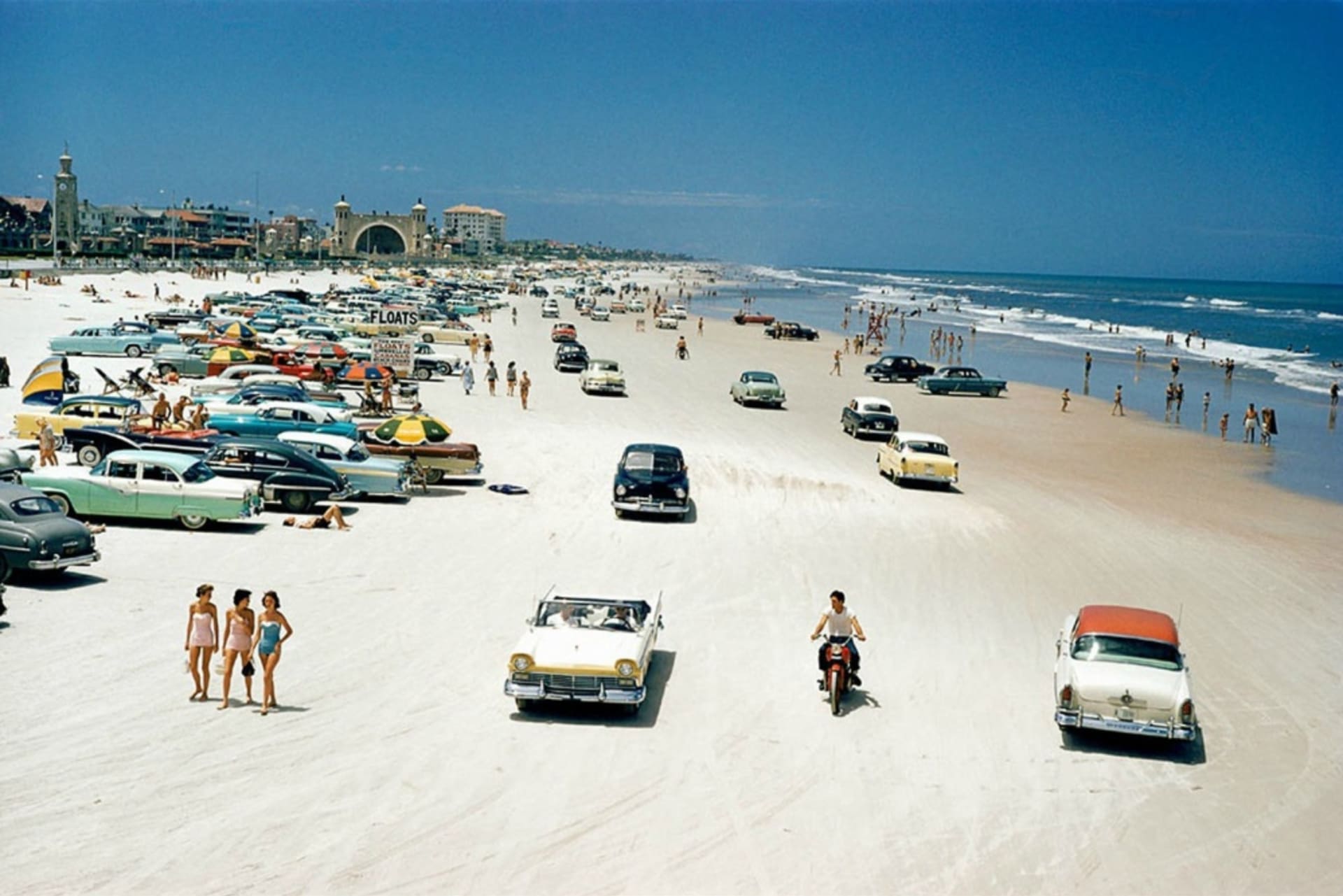 Daytona Beach na Floridě v roce 1957