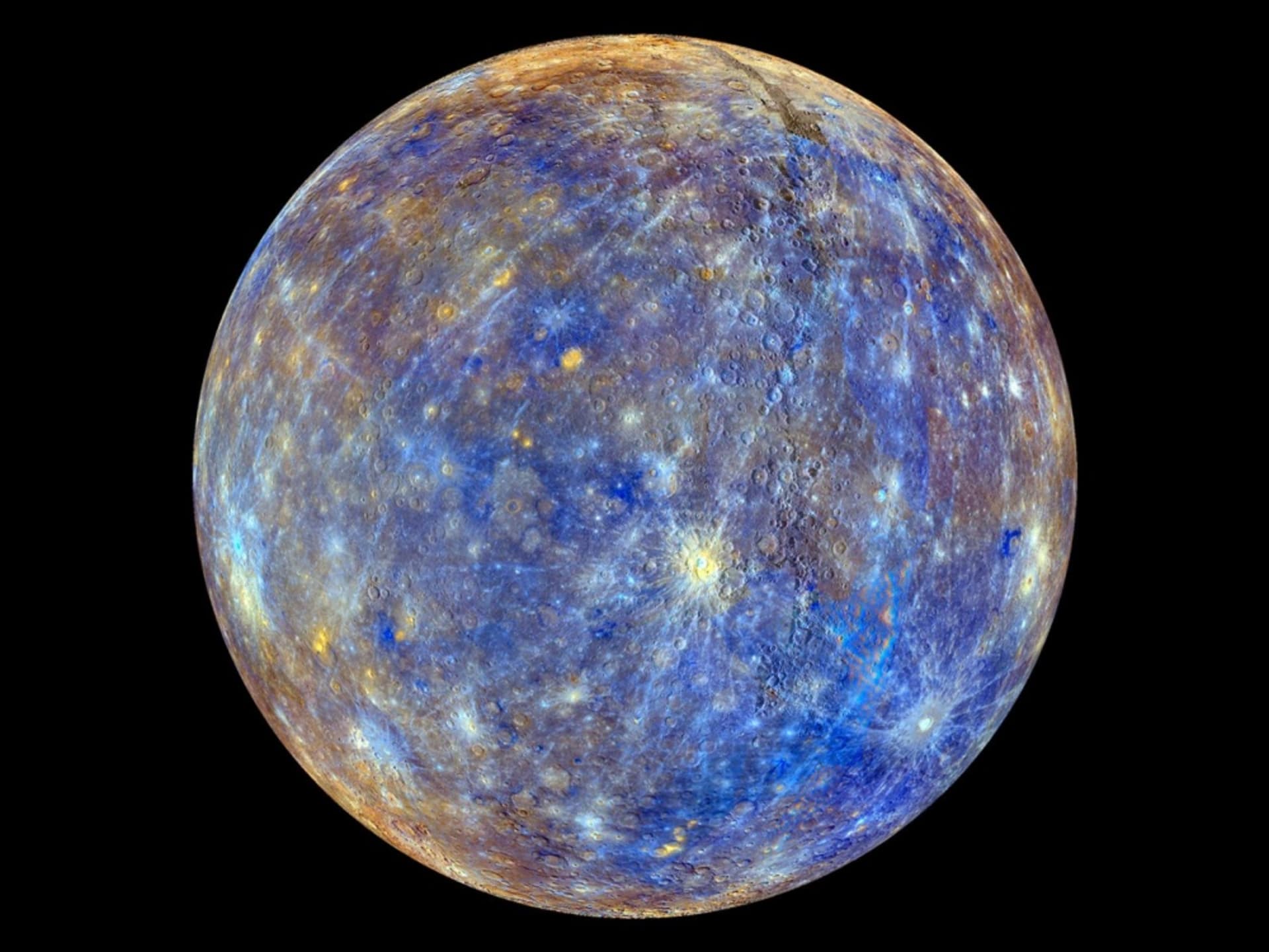 Nejpodrobnější fotka Merkuru, jaká byla dosud pořízena