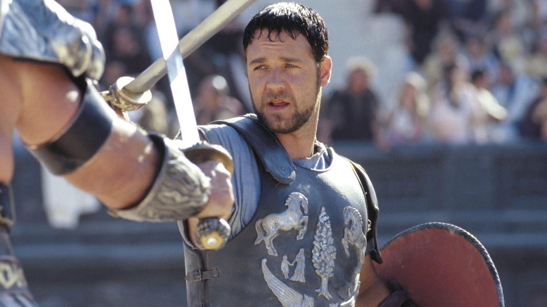 Russell Crowe ve filmu Gladiátor