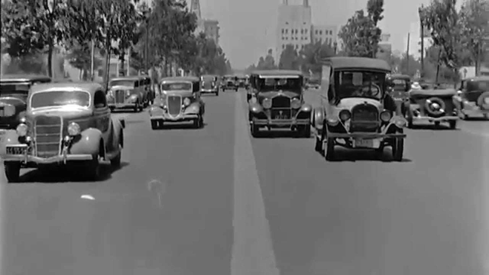 Provoz v Beverly Hills před 100 lety