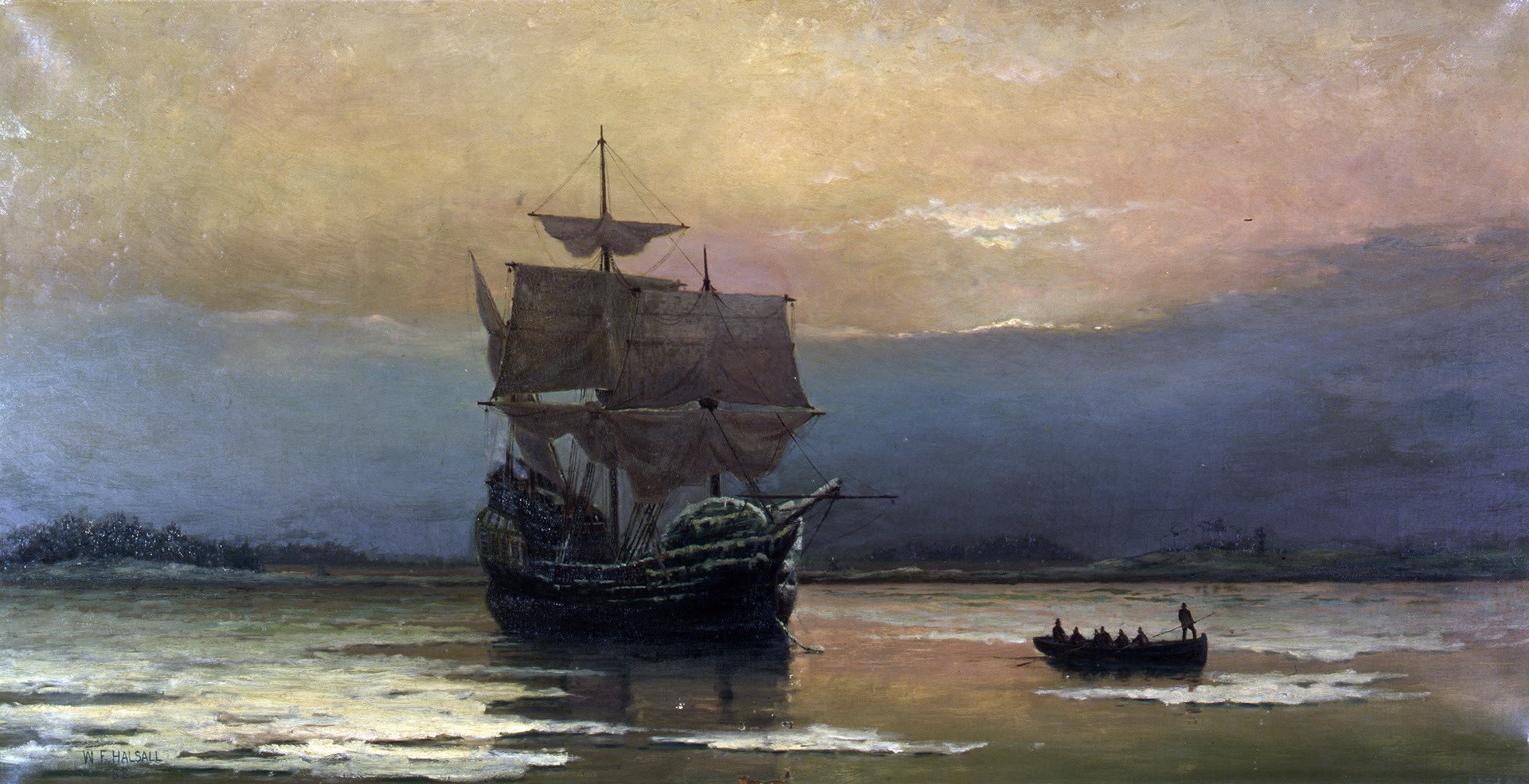 Mayflower na cestě do Nového světa
