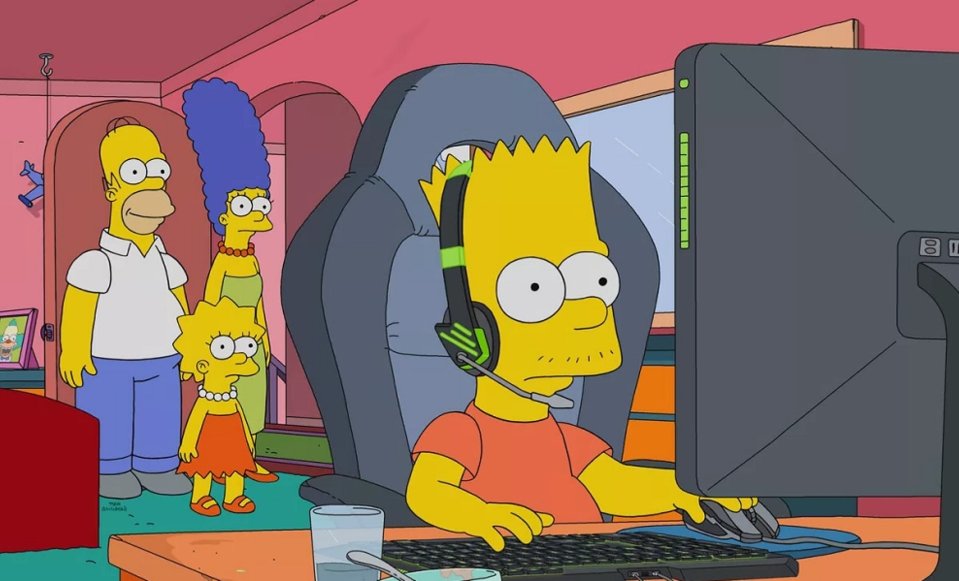 Bart v jednom z dílů propadnul e-sportům