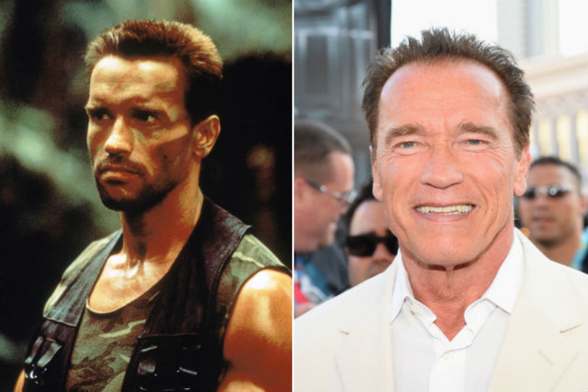 Arnold Schwarzenegger tehdy a dnes...
