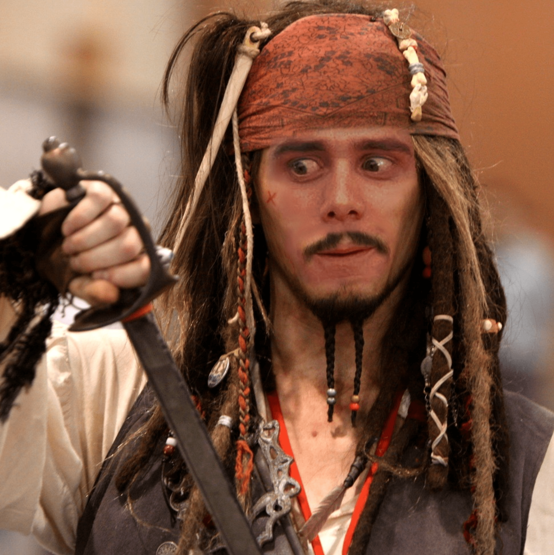 Jim Carrey jako Jack Sparrow