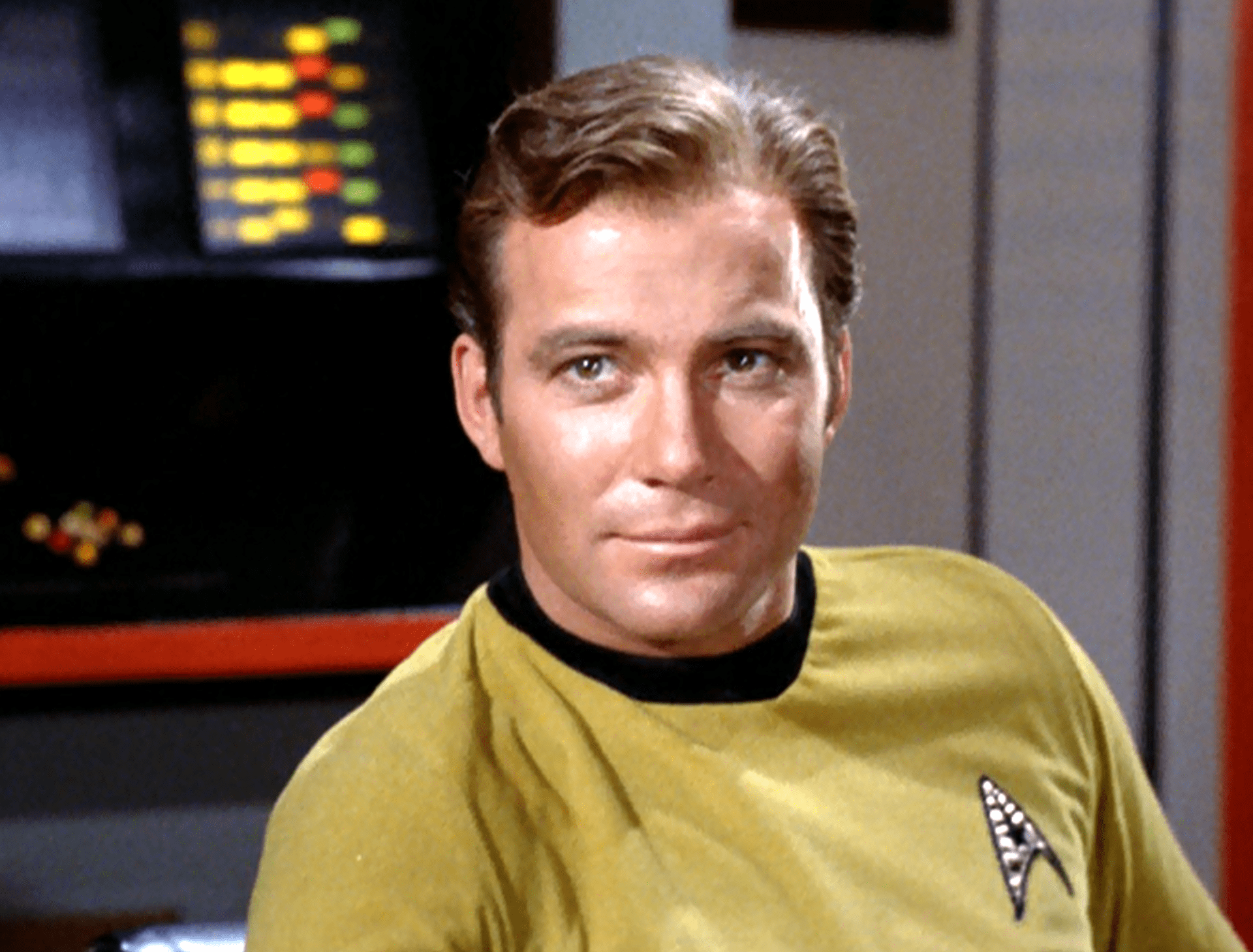 Williams Shatner jako James T. Kirk ve Star Treku