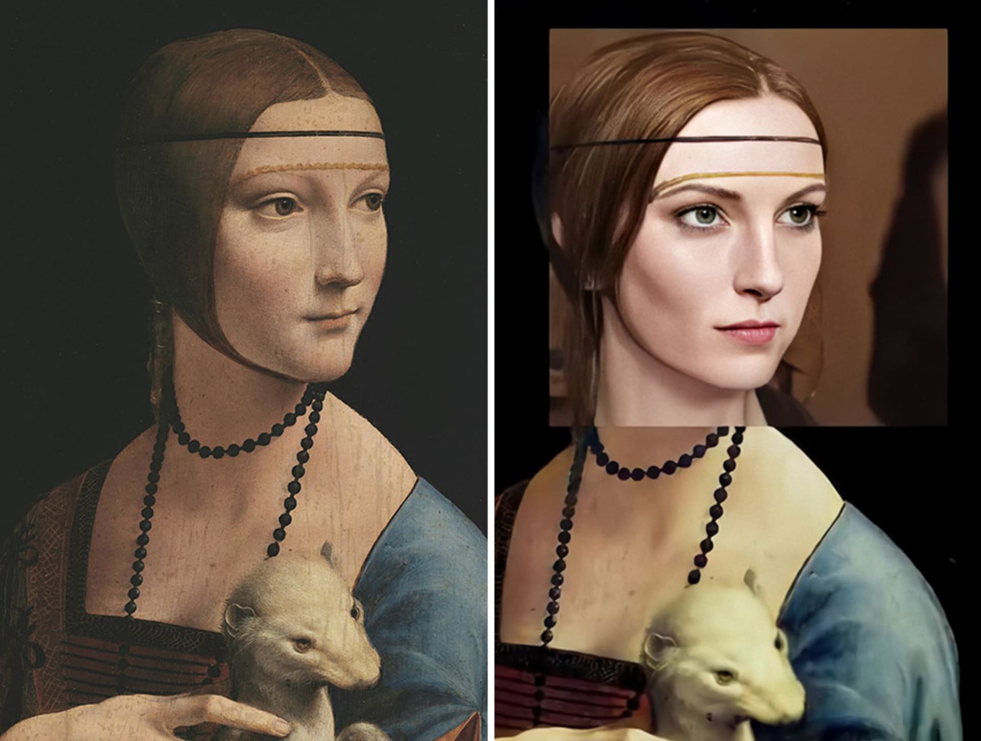 Leonardo da Vinci - Dáma s hranostajem (1489 - 1490)