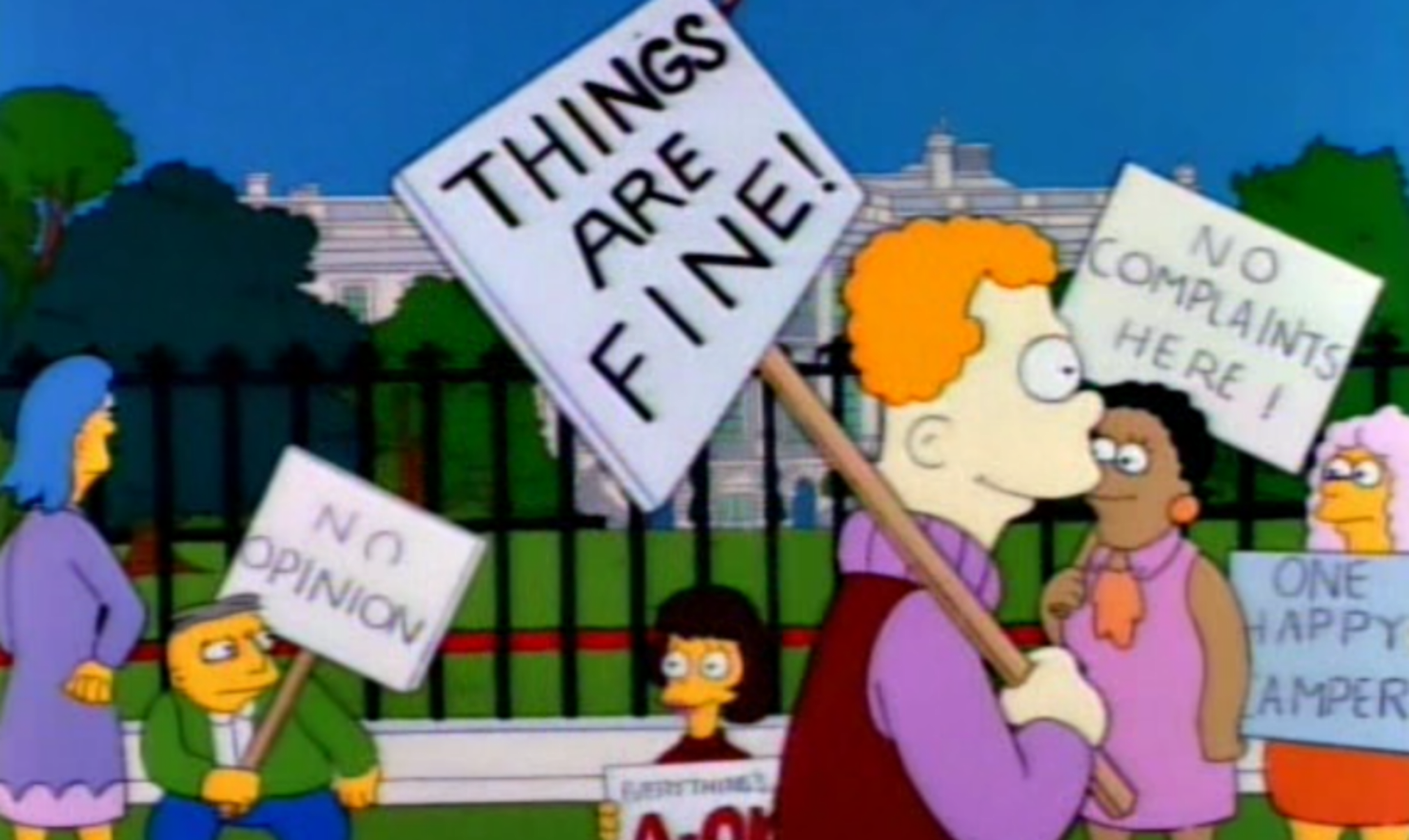 Simpsonovi vs. demonstrace
