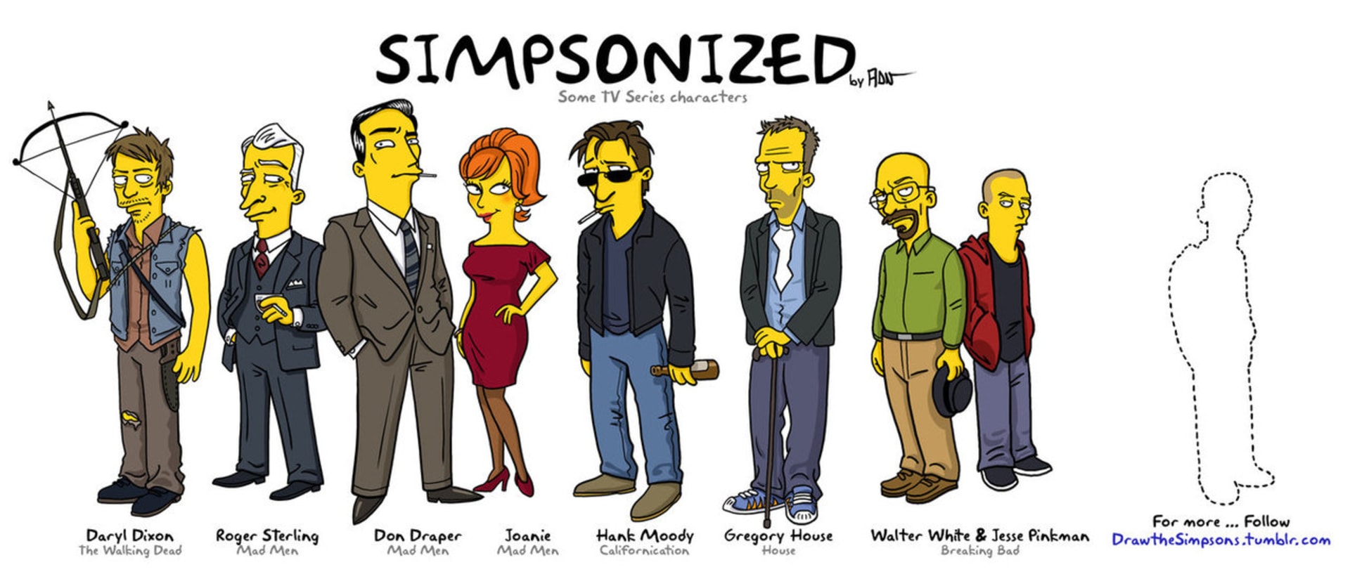 Simpsonizovaní Živí mrtví, Mad Men, Californication i Perníkový táta