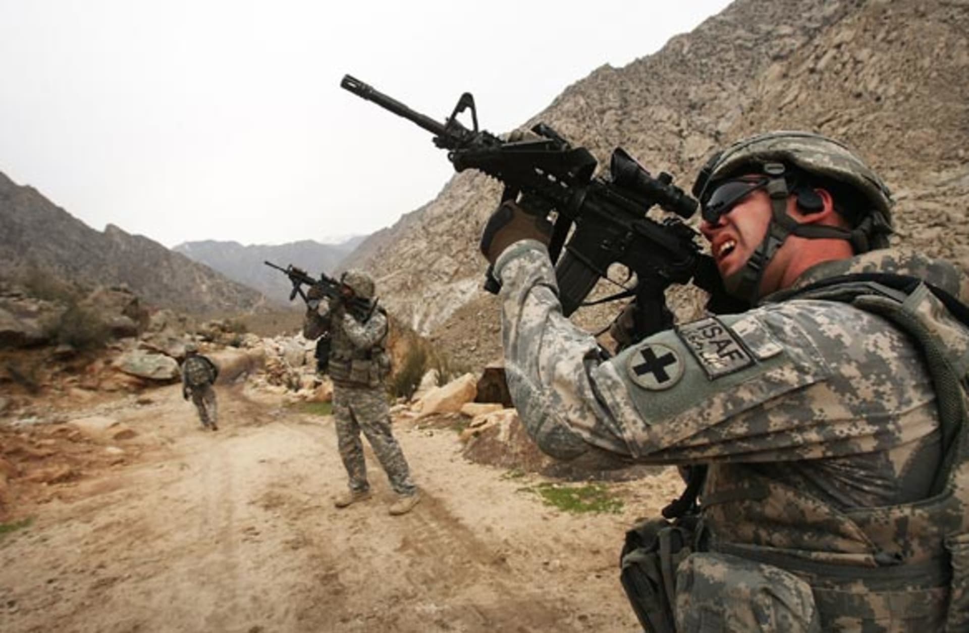 Vojáci bojující v Afghánistánu