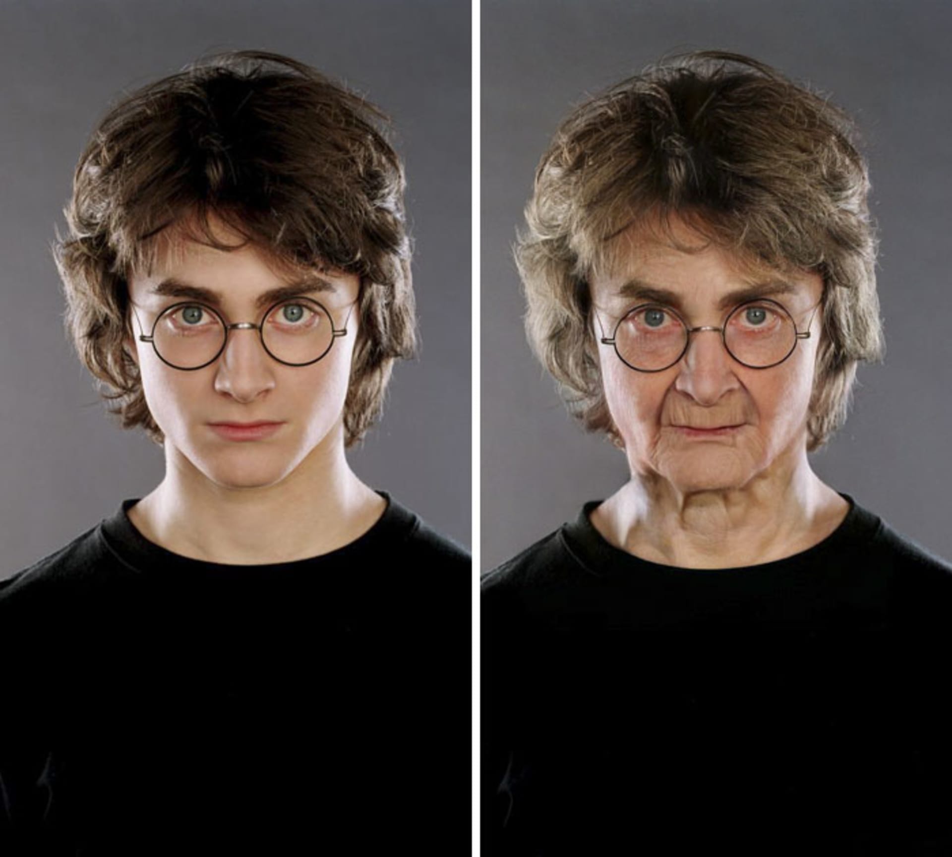 Harry Potter (Daniel Radclife) projetý skrze FaceApp