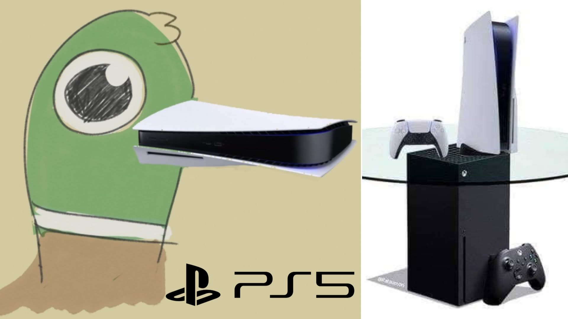 Parodie na vzhled PlayStation 5