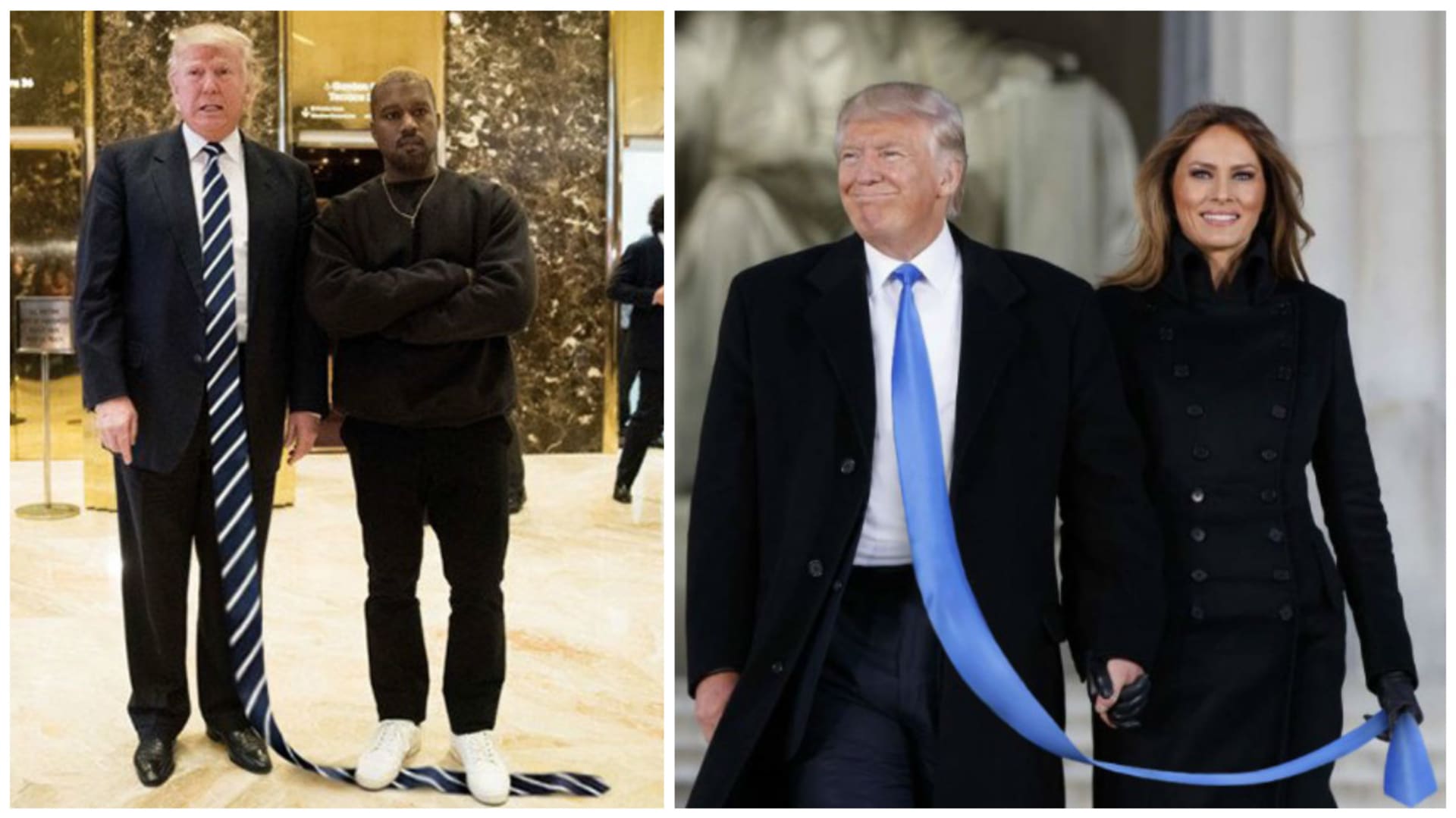 Trump a jeho photoshopové kravaty
