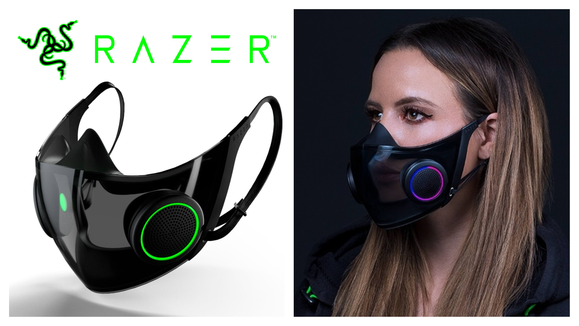 Chytrá maska značky Razer