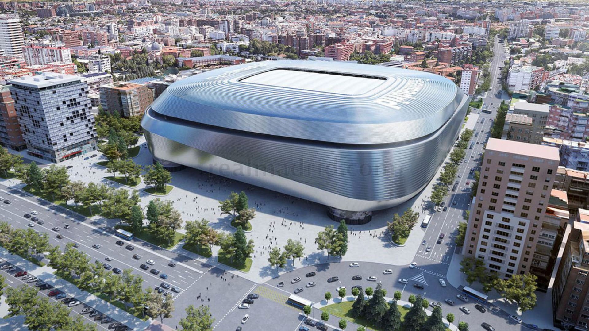 Vizualizace přestavěného Santiago Bernabéu