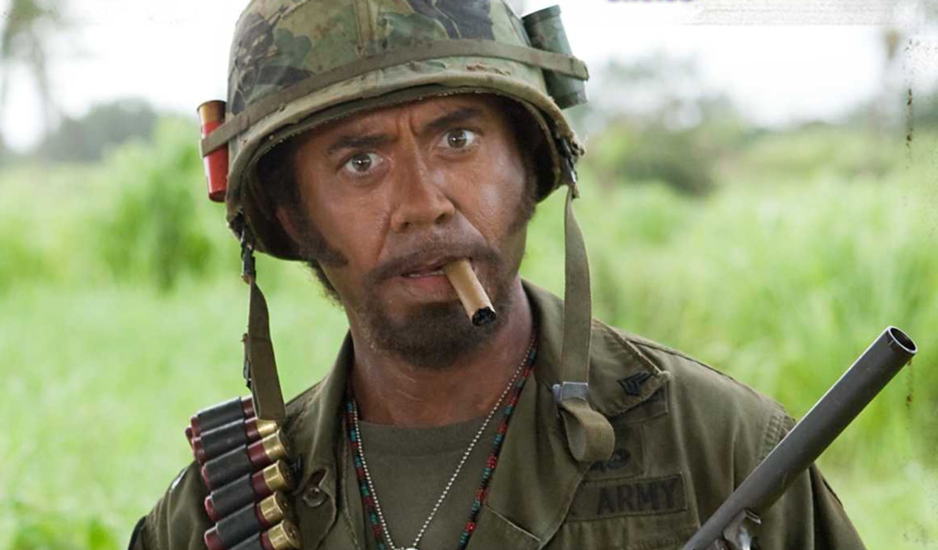 Roberd Downey Jr. hrál ve filmu Tropická bouře černocha