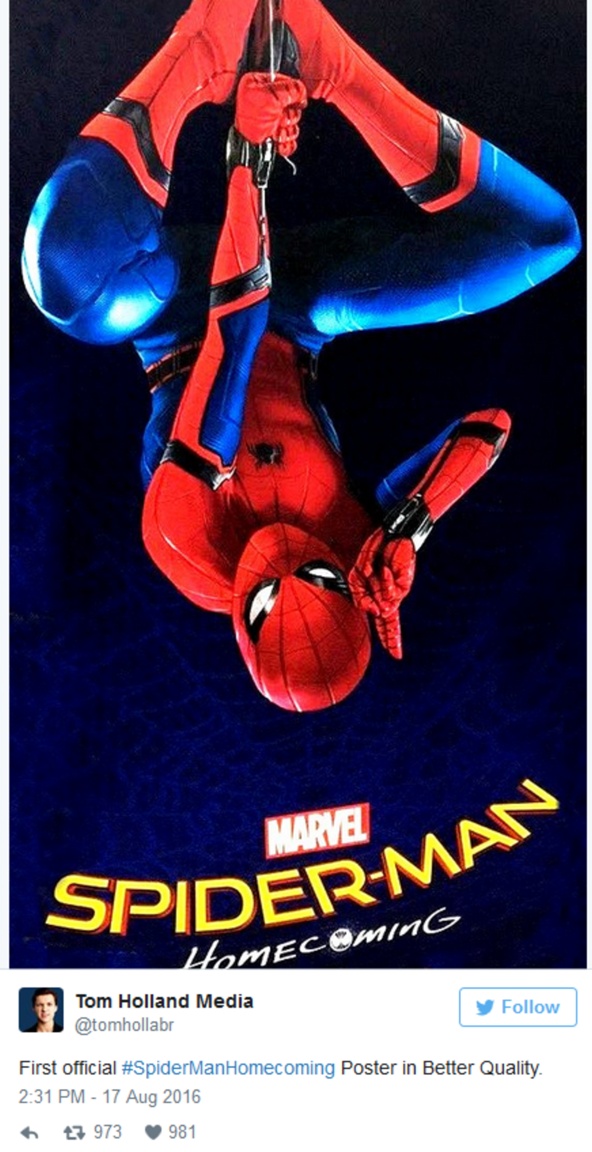 Nový plakát k filmu Spider-Man: Homecoming