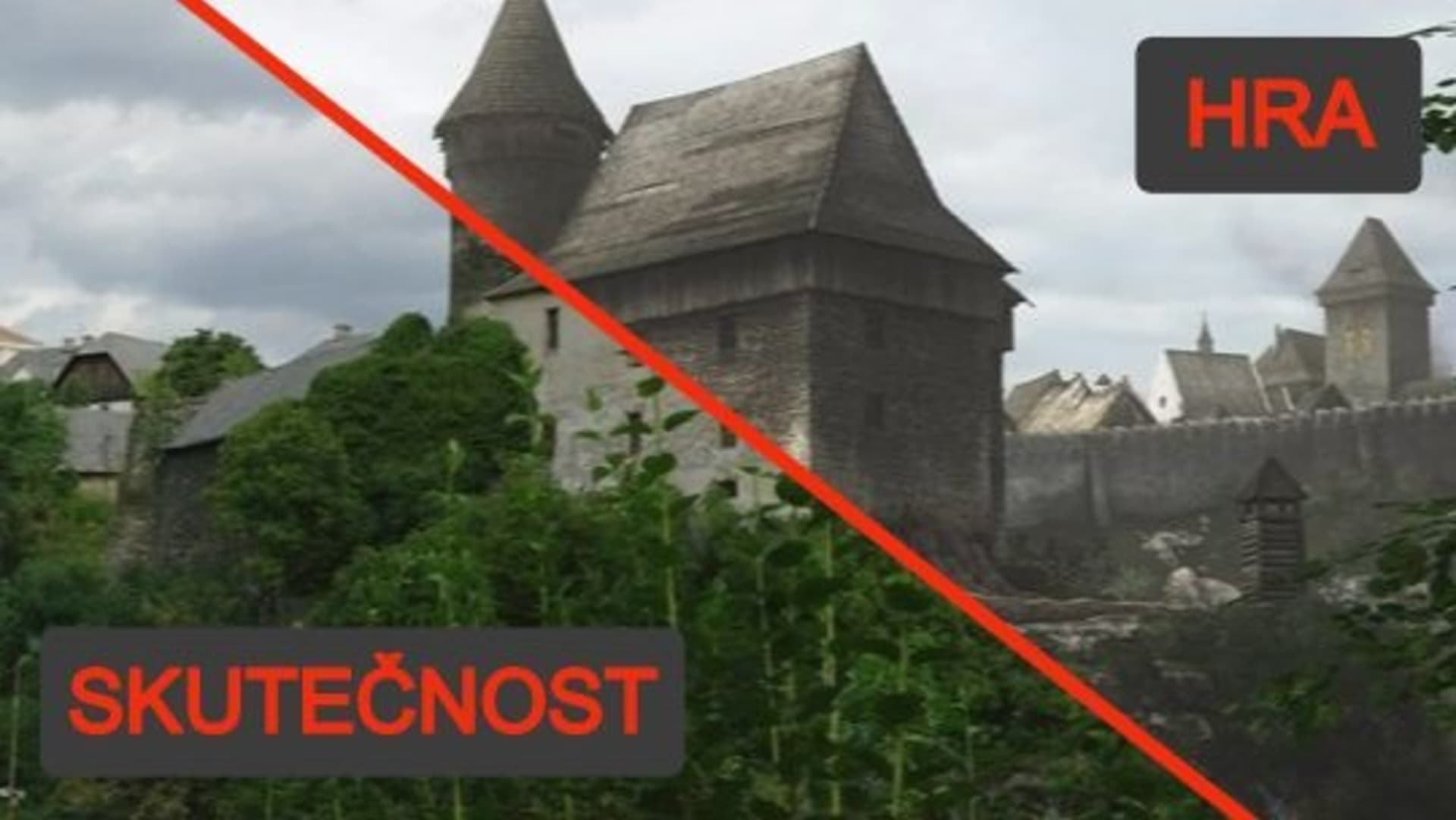Jak vypadají místa z historické hry Kingdom Come: Deliverance dneska ve skutečnosti?
