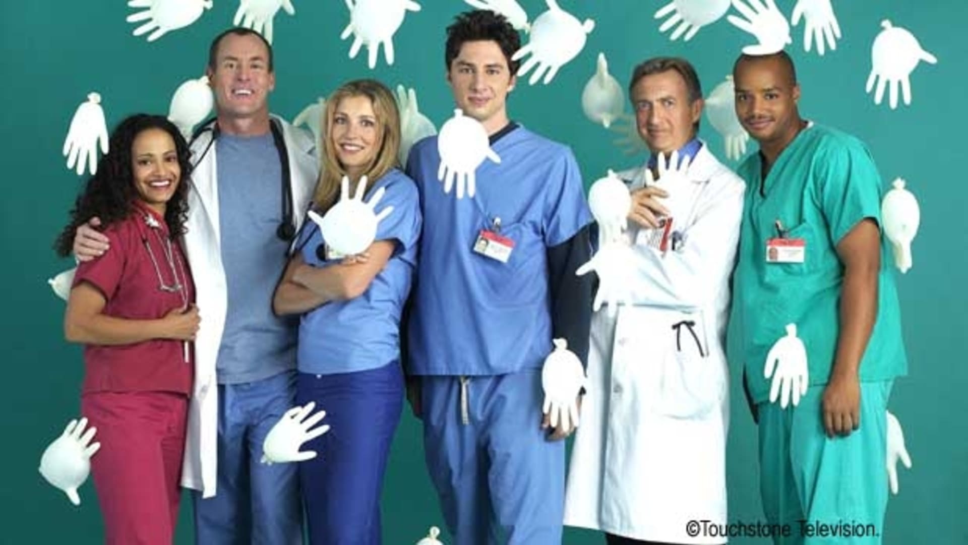 Scrubs: Doktůrci – Carla, Dr. Cox, Elliot, J. D., Dr. Kelso a Turk
