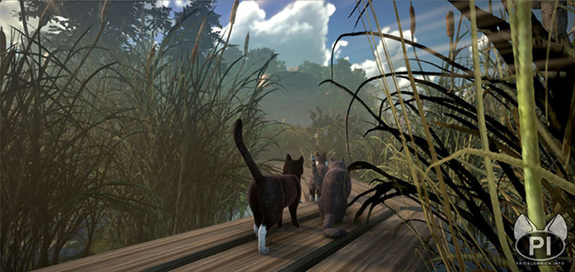 Kočičí výprava ve hře Peace Island