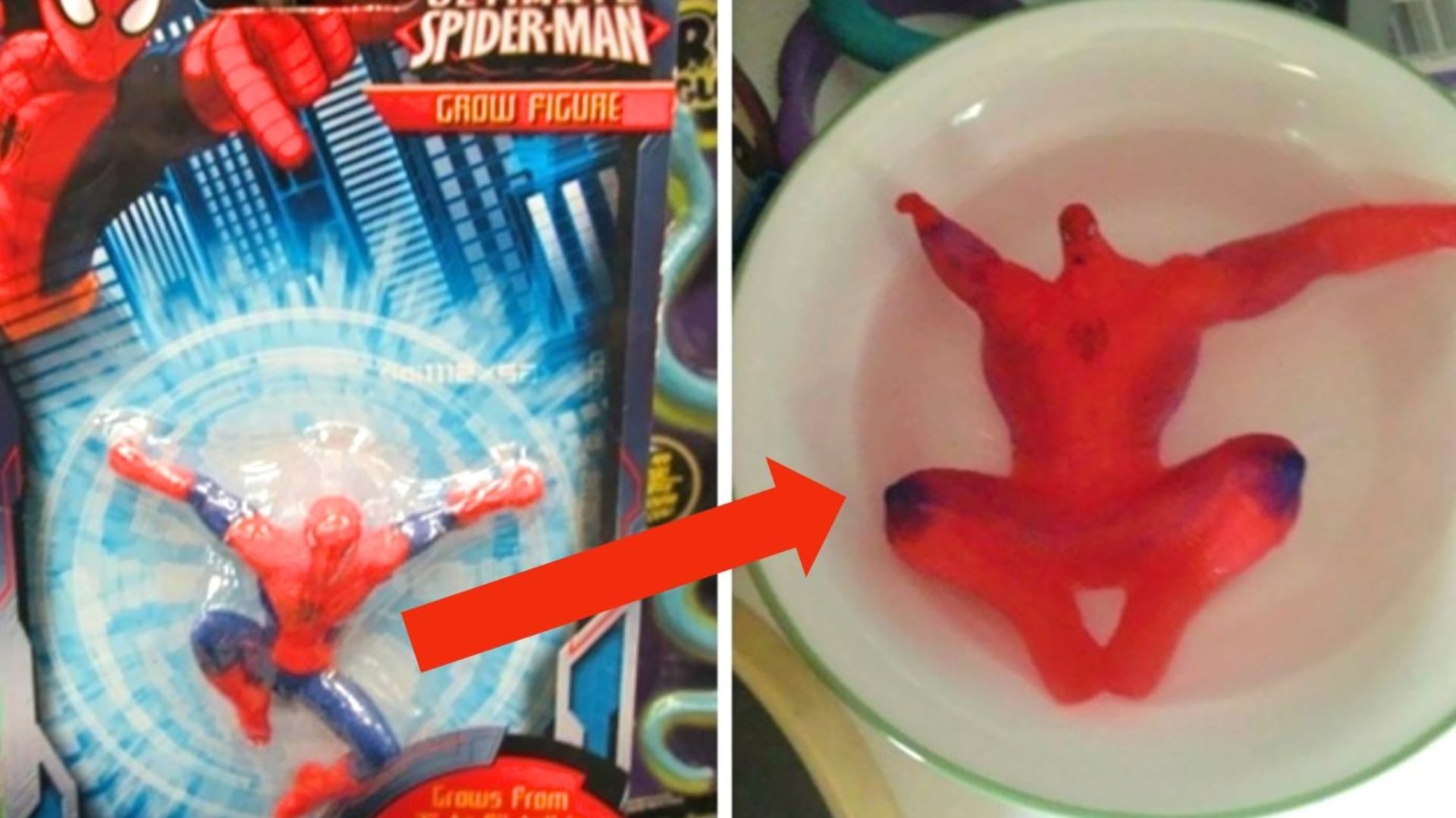 Spider-Man, který se ve vodě zvětší... skoro.