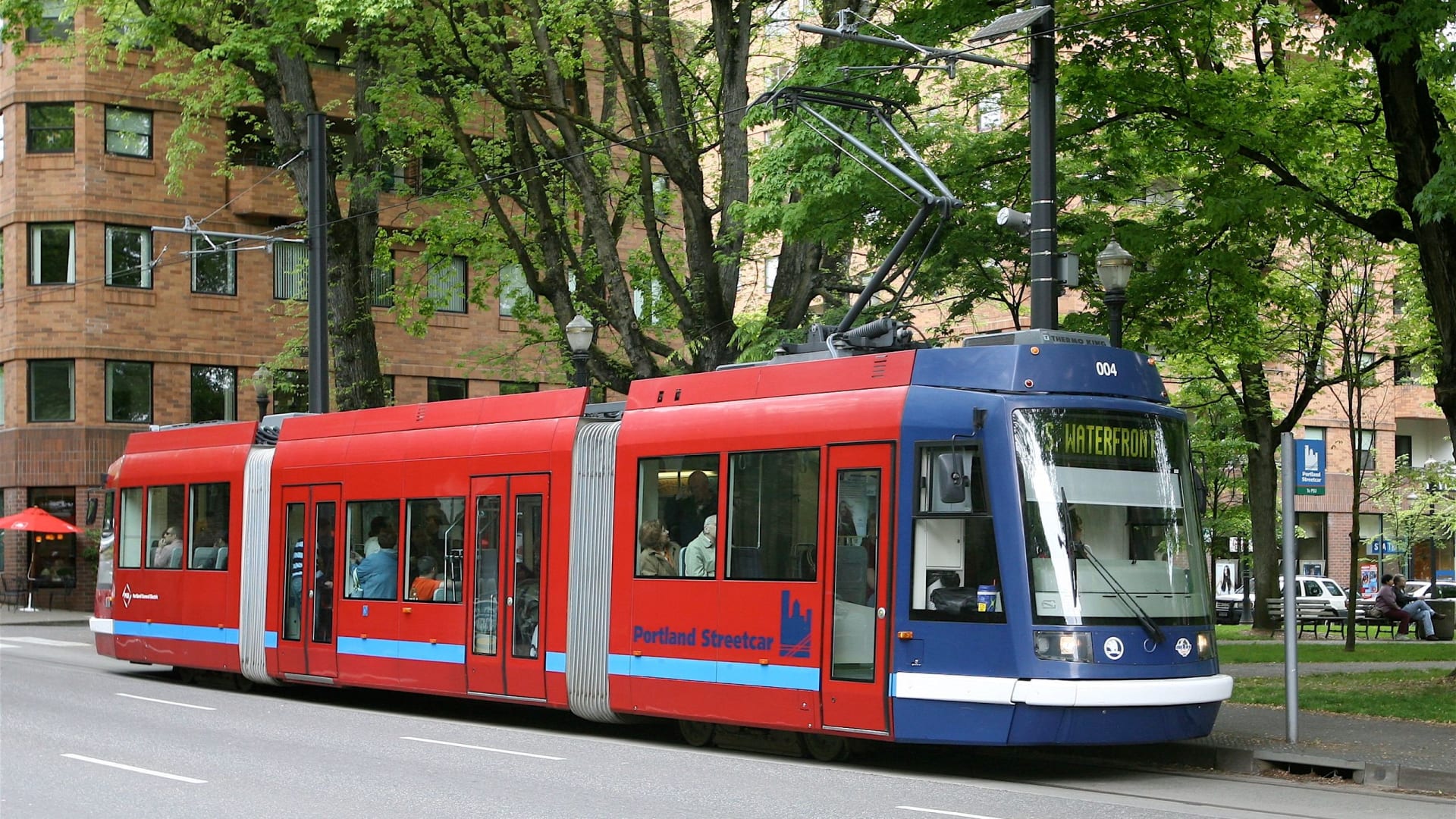 Původní tramvajová souprava Škoda 10T (Inekon) v Portlandu