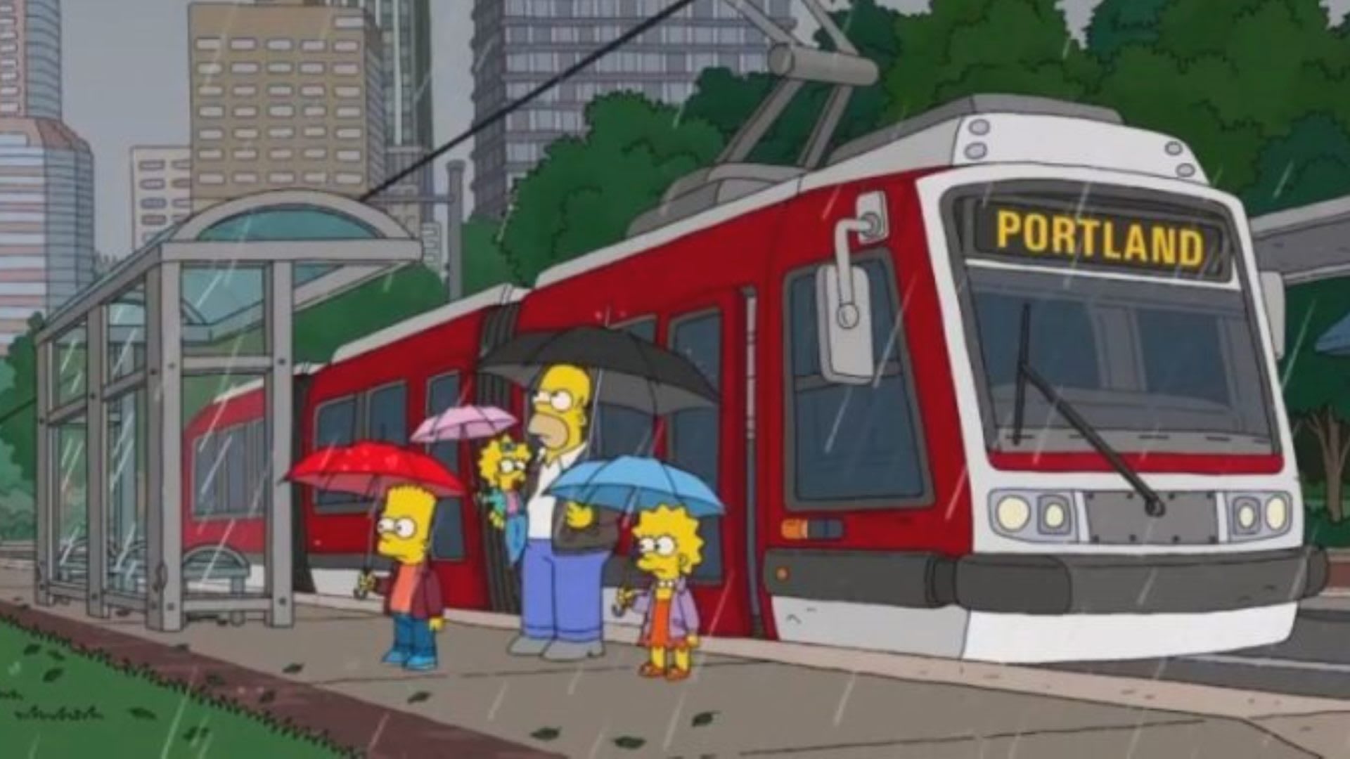 Simpsonovi se svezli českou tramvají