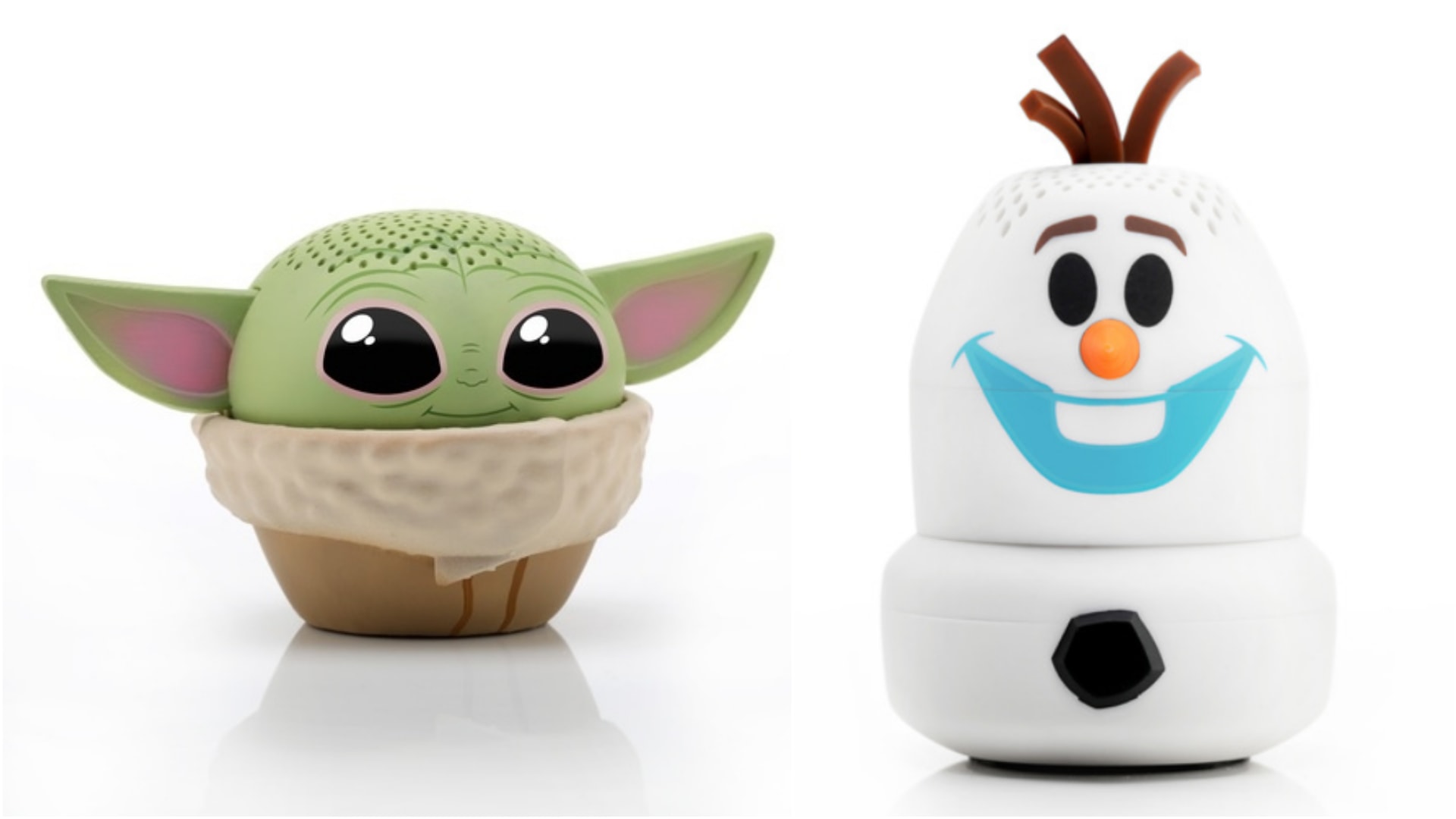 Baby Yoda a Olaf jako bezdrátové repráčky
